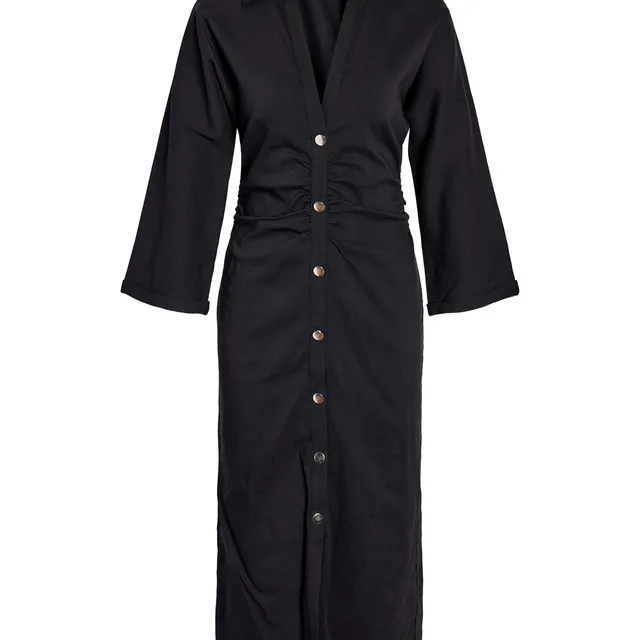 Noisy May Josefina robe chemise mi-longue col V