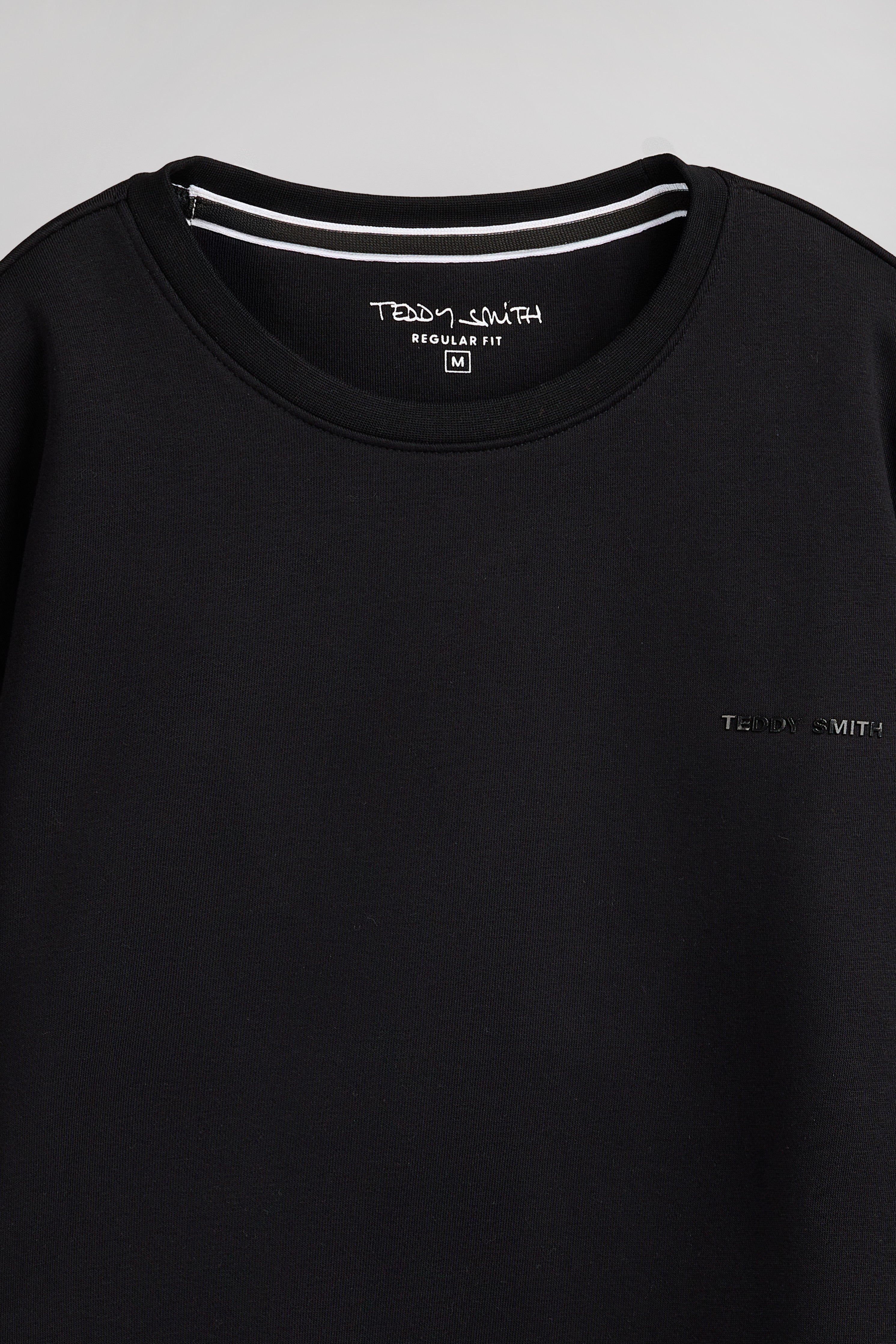 Teddy Smith S-Nark RC sweat col rond noir coton