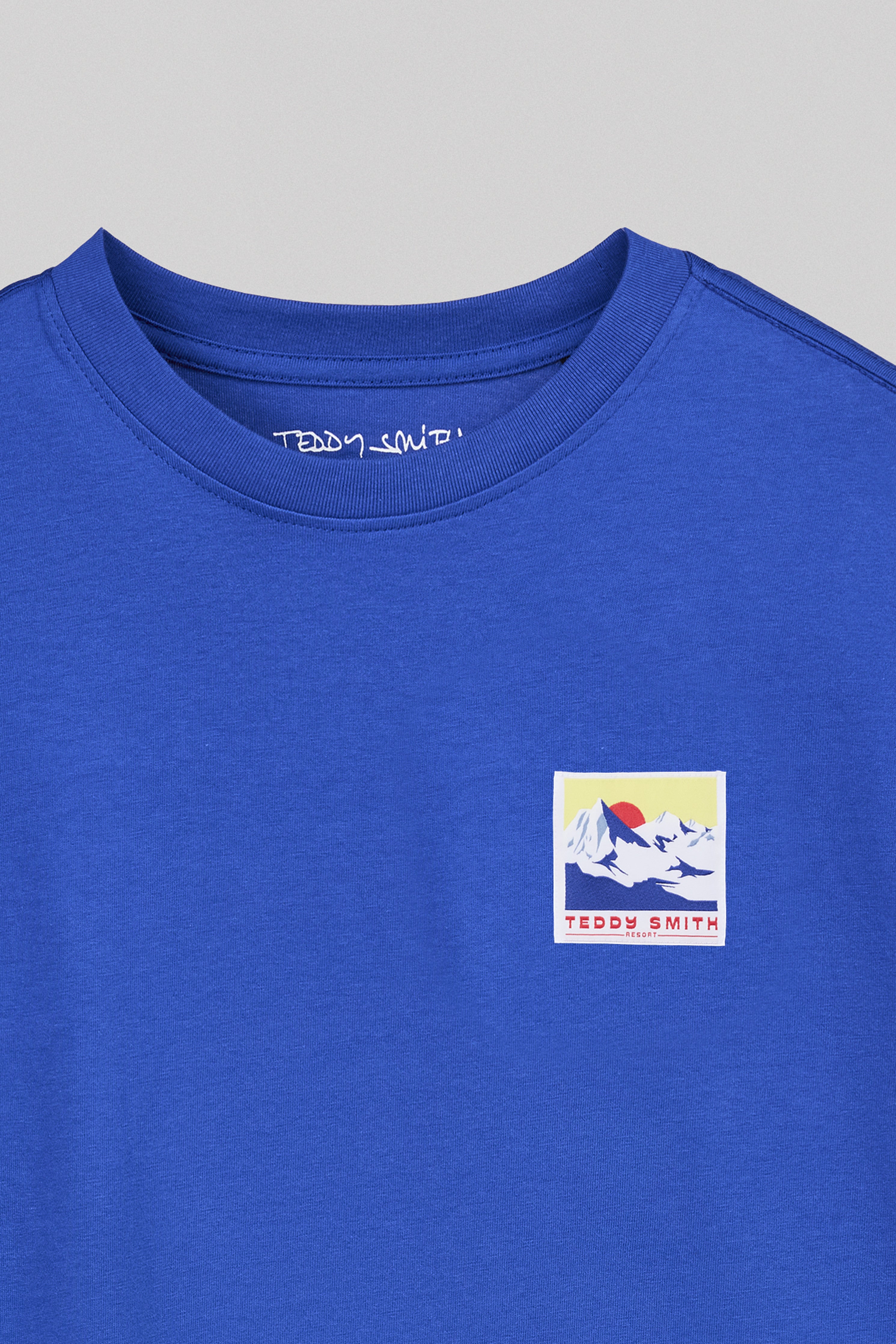 Teddy Smith T-Mountain t-shirt garçon bleu pep's coton