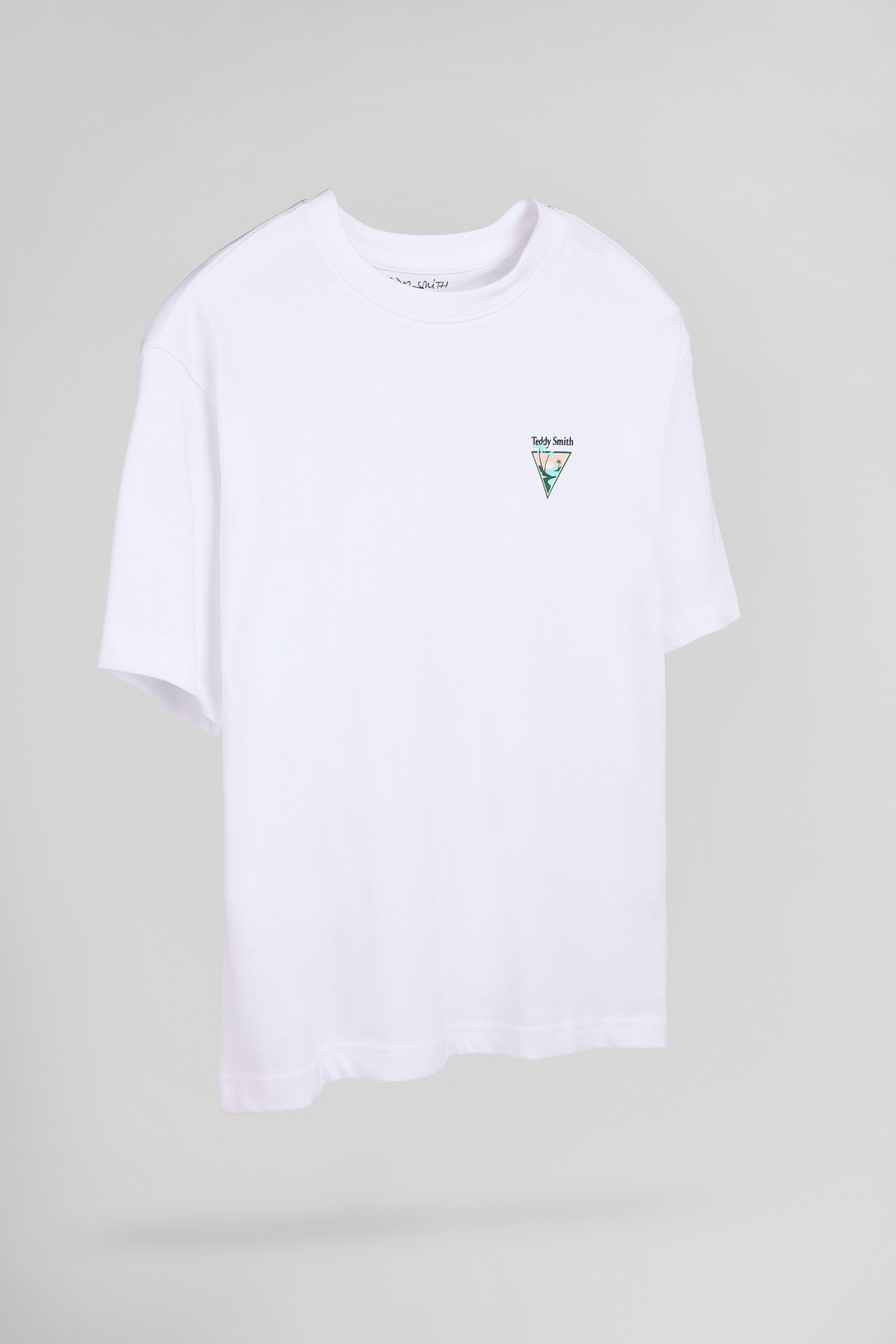 Teddy Smith T-Lab MC JR t-shirt blanc enfant