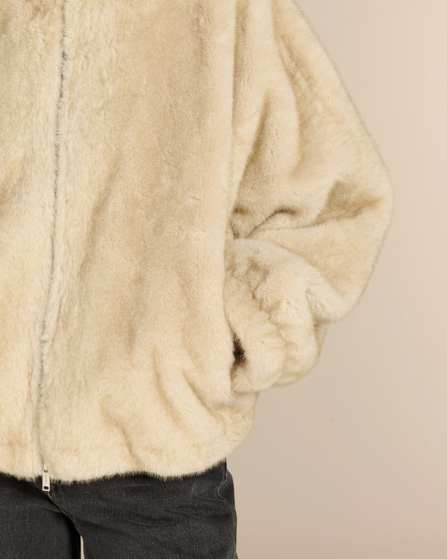 Labdip Boy veste fausse fourrure Cortina col montant