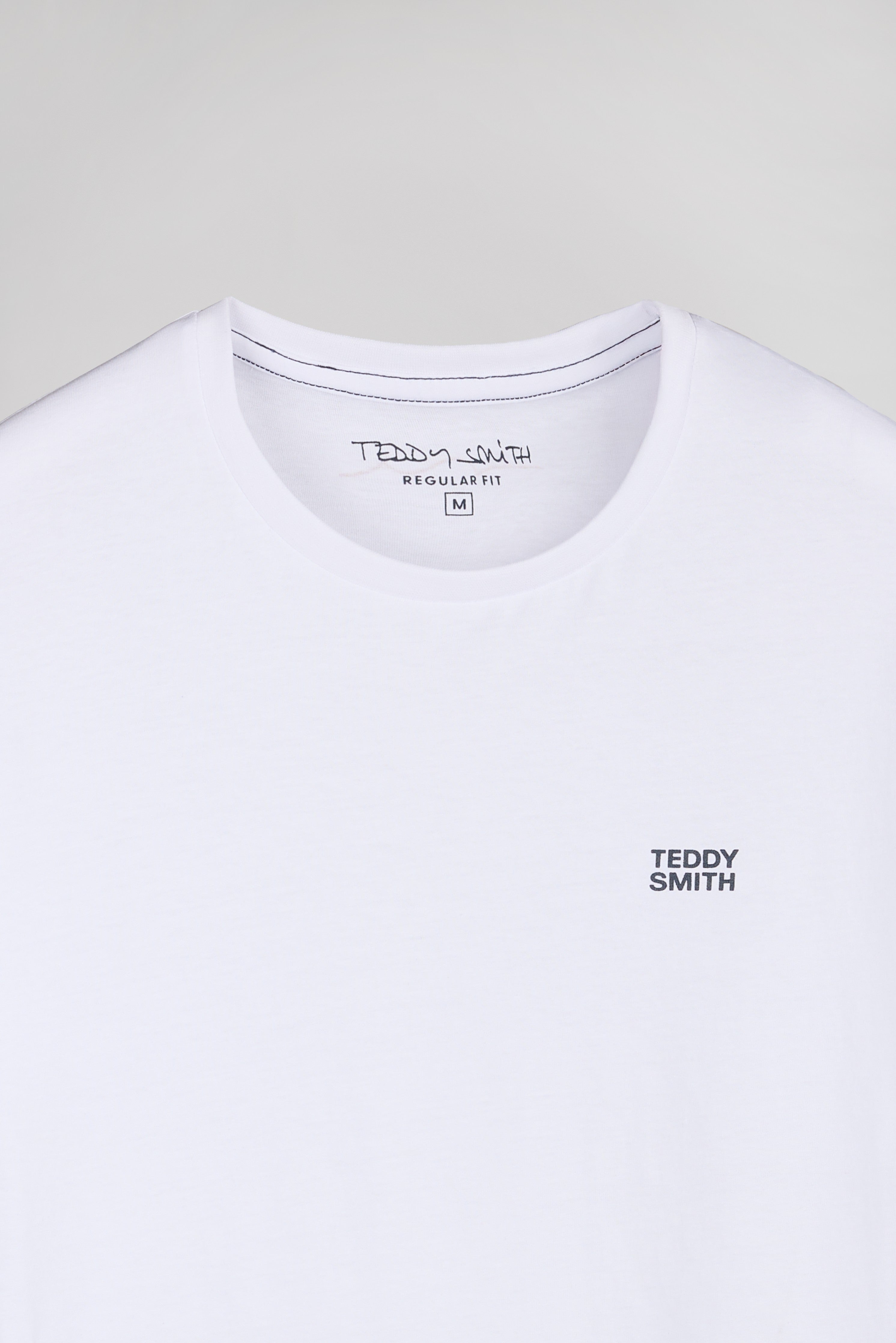 Teddy Smith The Tee 1 MC T-shirt Blanc Col Rond