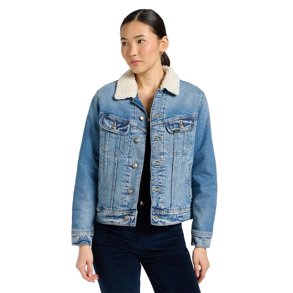 Lee Sherpa Rider Jkt veste femme Dreamy Mauve sherpa