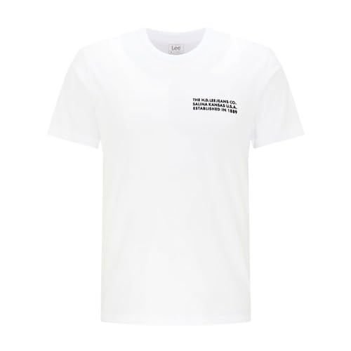 Lee Logo Tonal t-shirt homme blanc