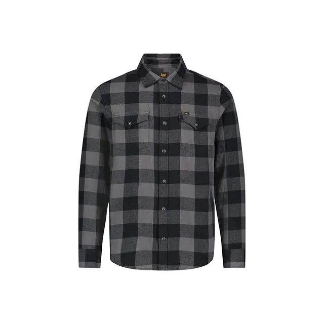 Lee Clean Western Shirt chemise homme gris coupe regular