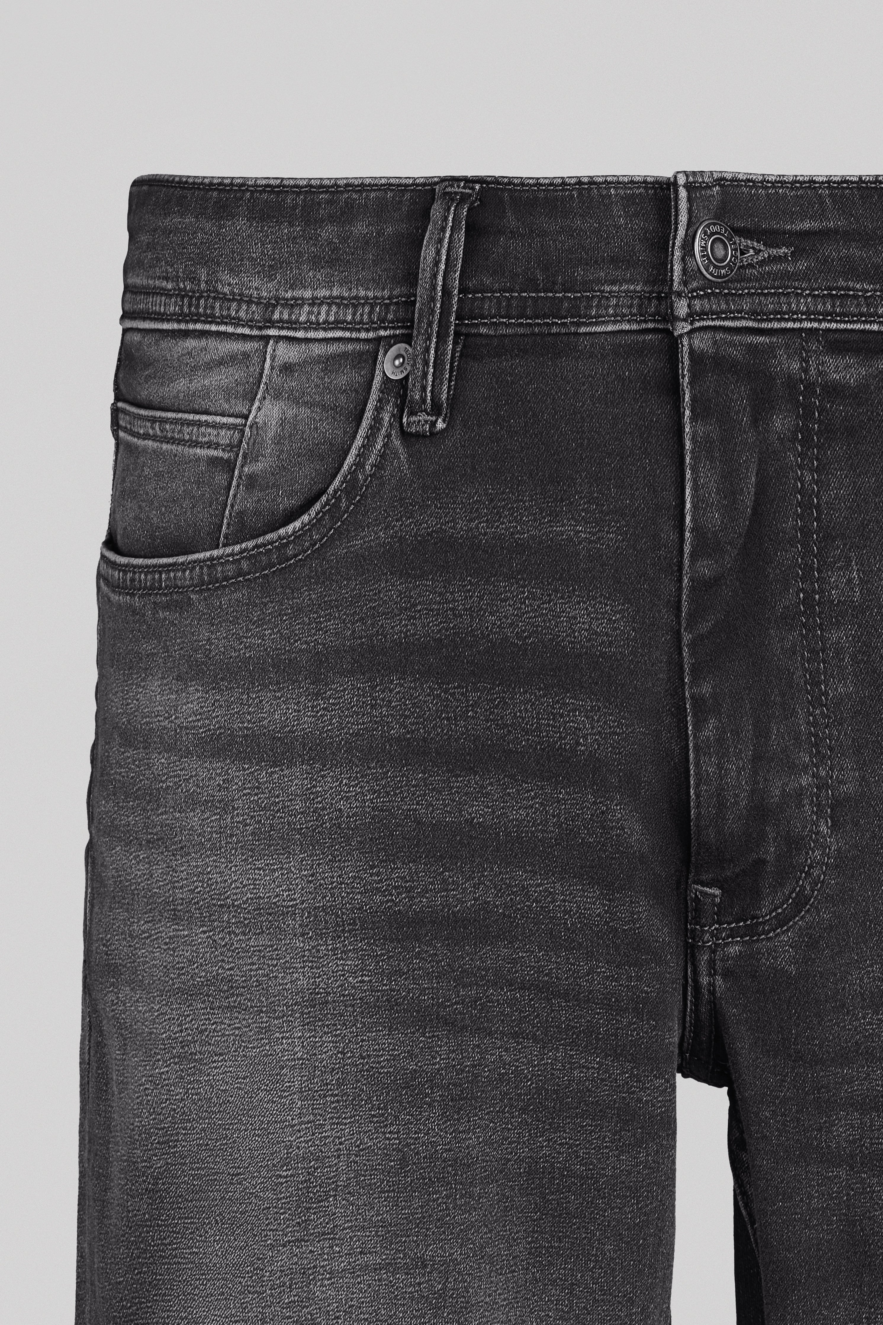 Teddy Smith Scotty 3 Reg bermuda denim gris foncé homme