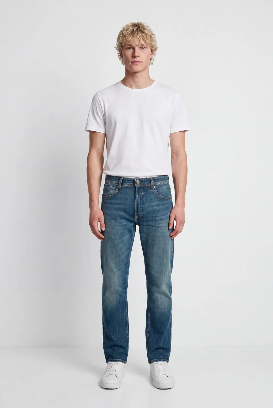 Teddy Smith Reg L32 jean droit gris bleu délavé L32