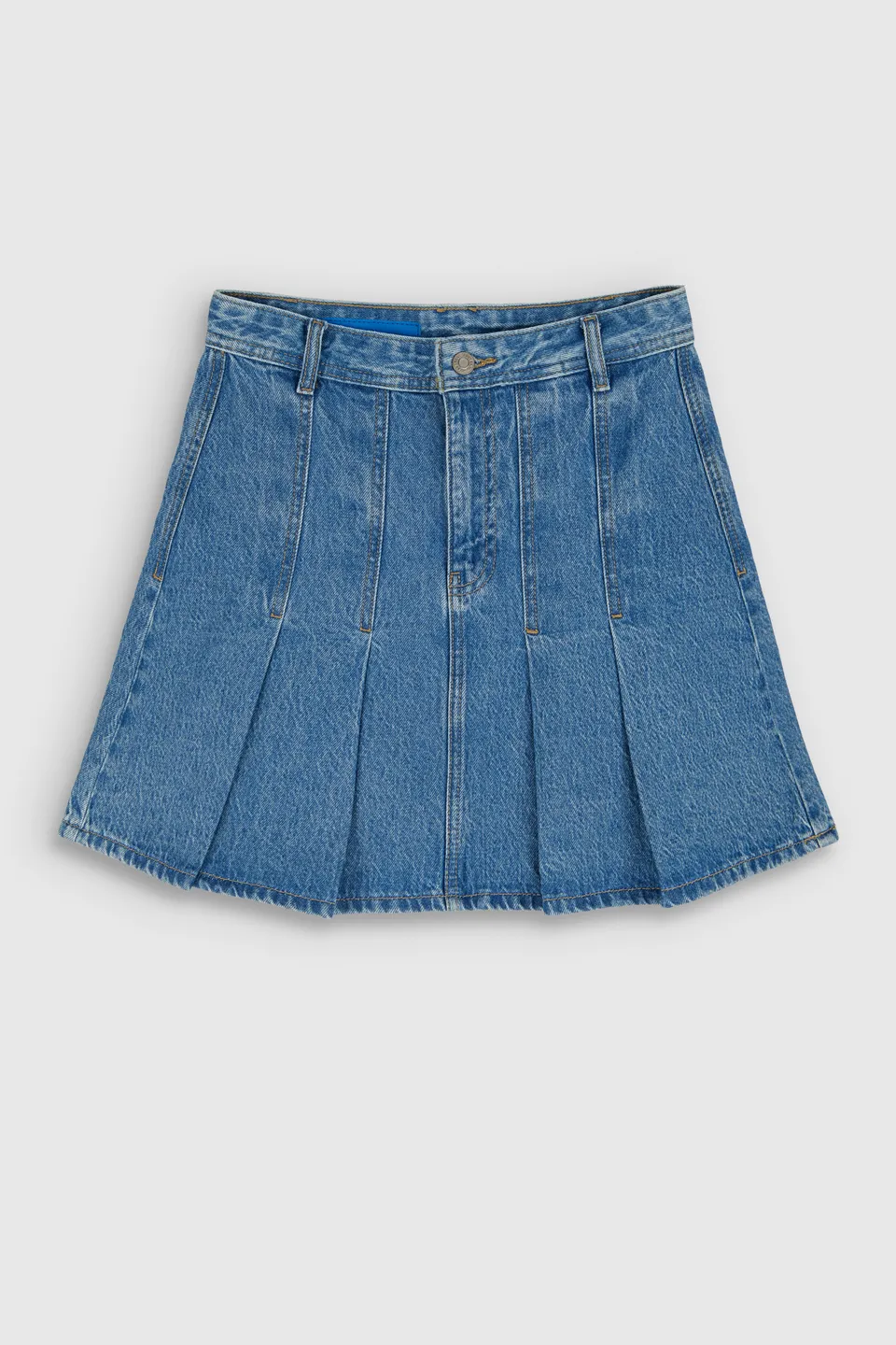 Teddy Smith J-Anne jupe courte jean indigo clair femme