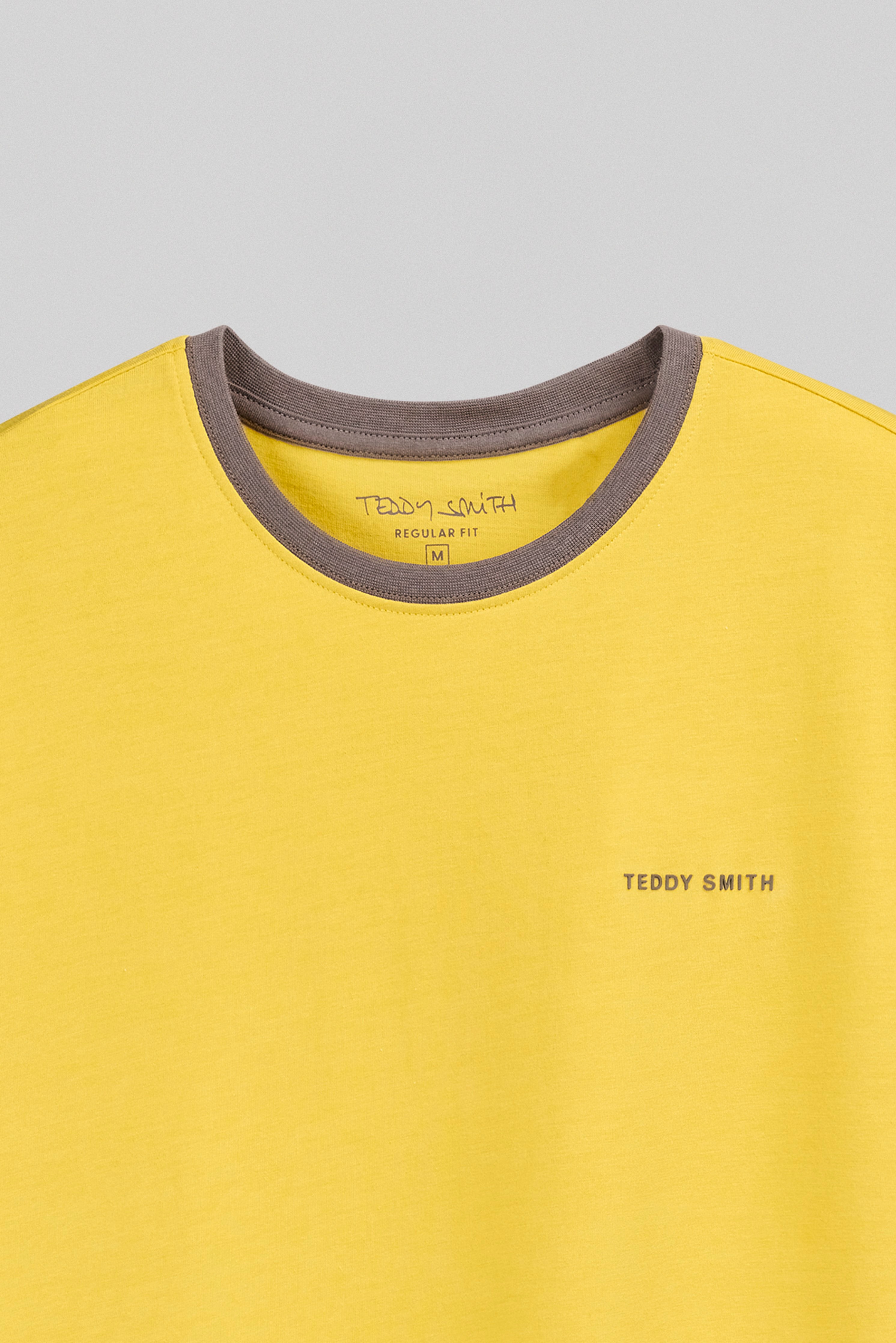 TEDDY SMITH THE TEE 2 R MC t-shirt jaune ocre homme