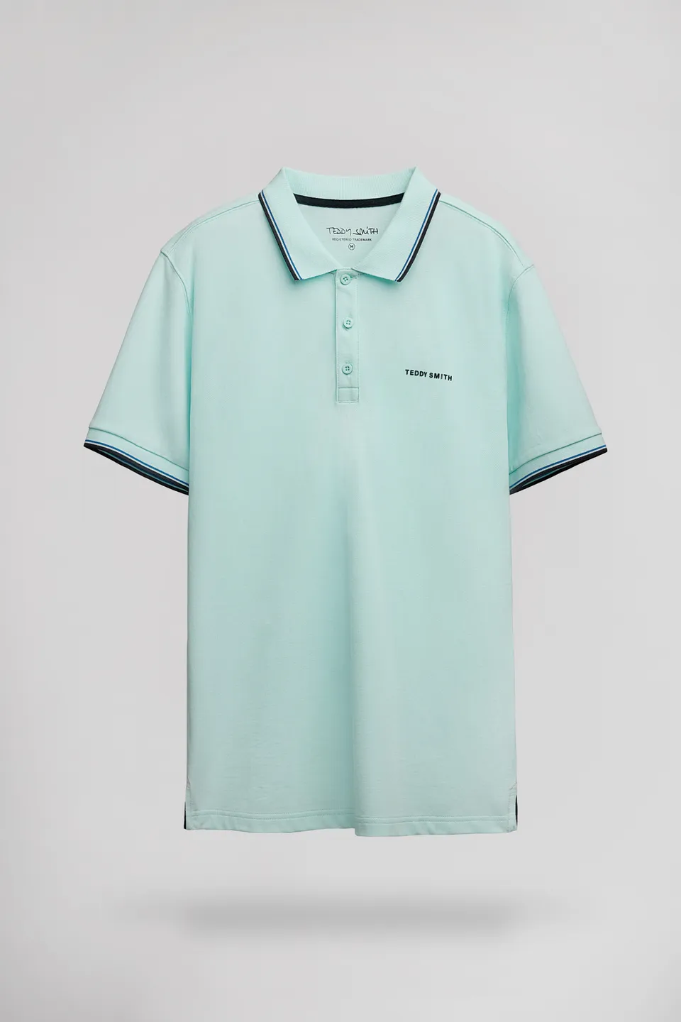 Teddy Smith Pasian 2 MC polo bleu bleach menthol