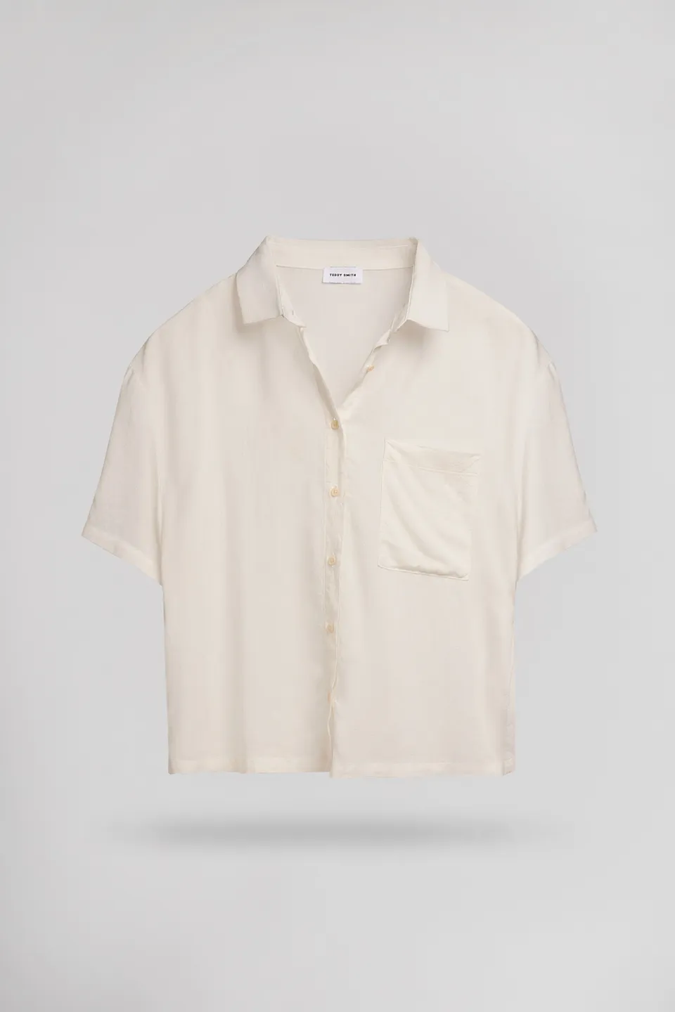 Teddy Smith C-Elia MC chemise lin blanche fluide femme
