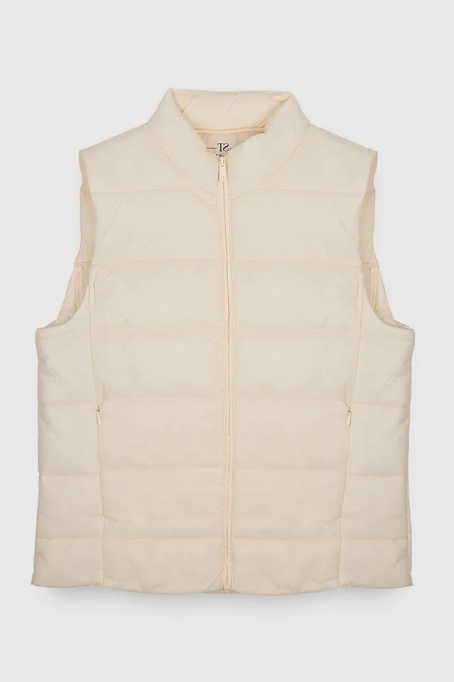 Teddy Smith B-Tessy doudoune sans manches femme blanche