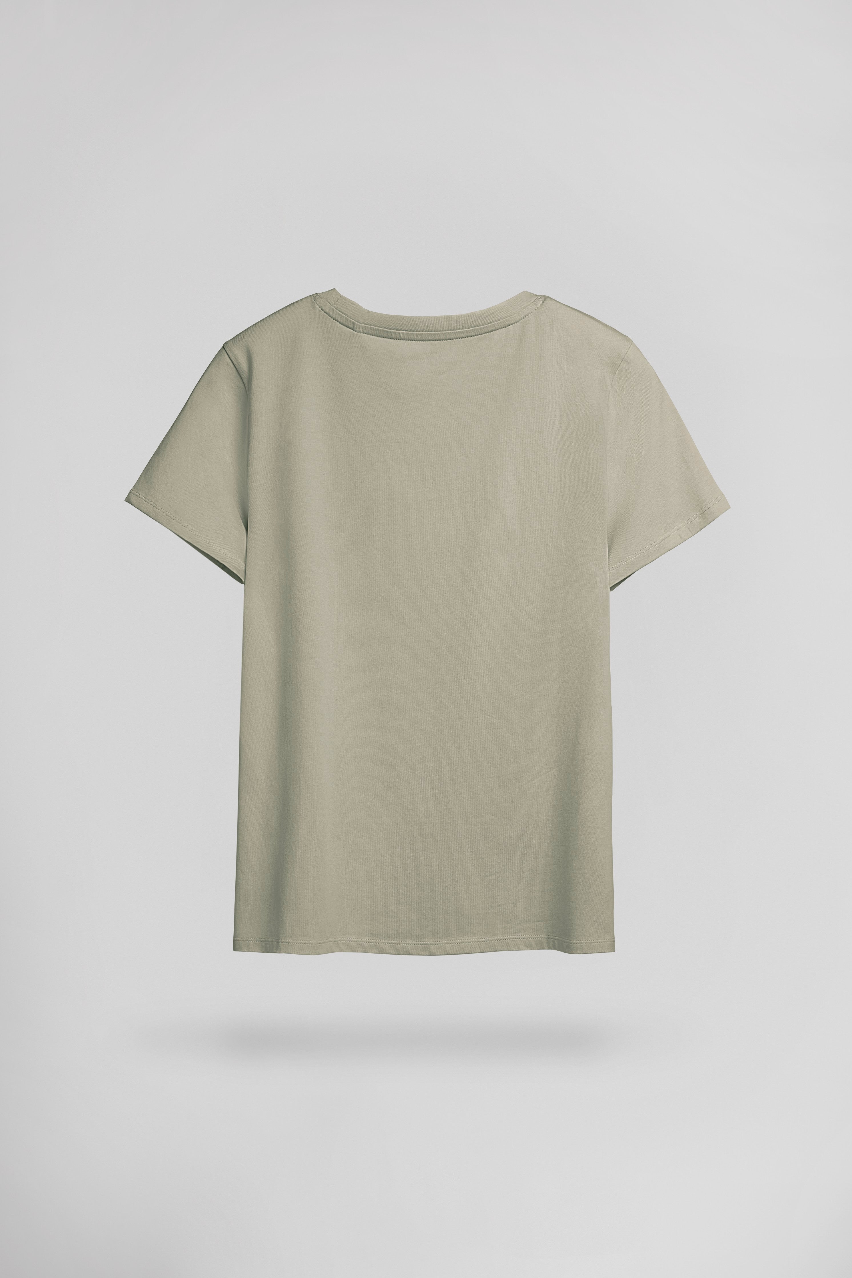 Teddy Smith T-Ribelle MC t-shirt kaki stretch femme