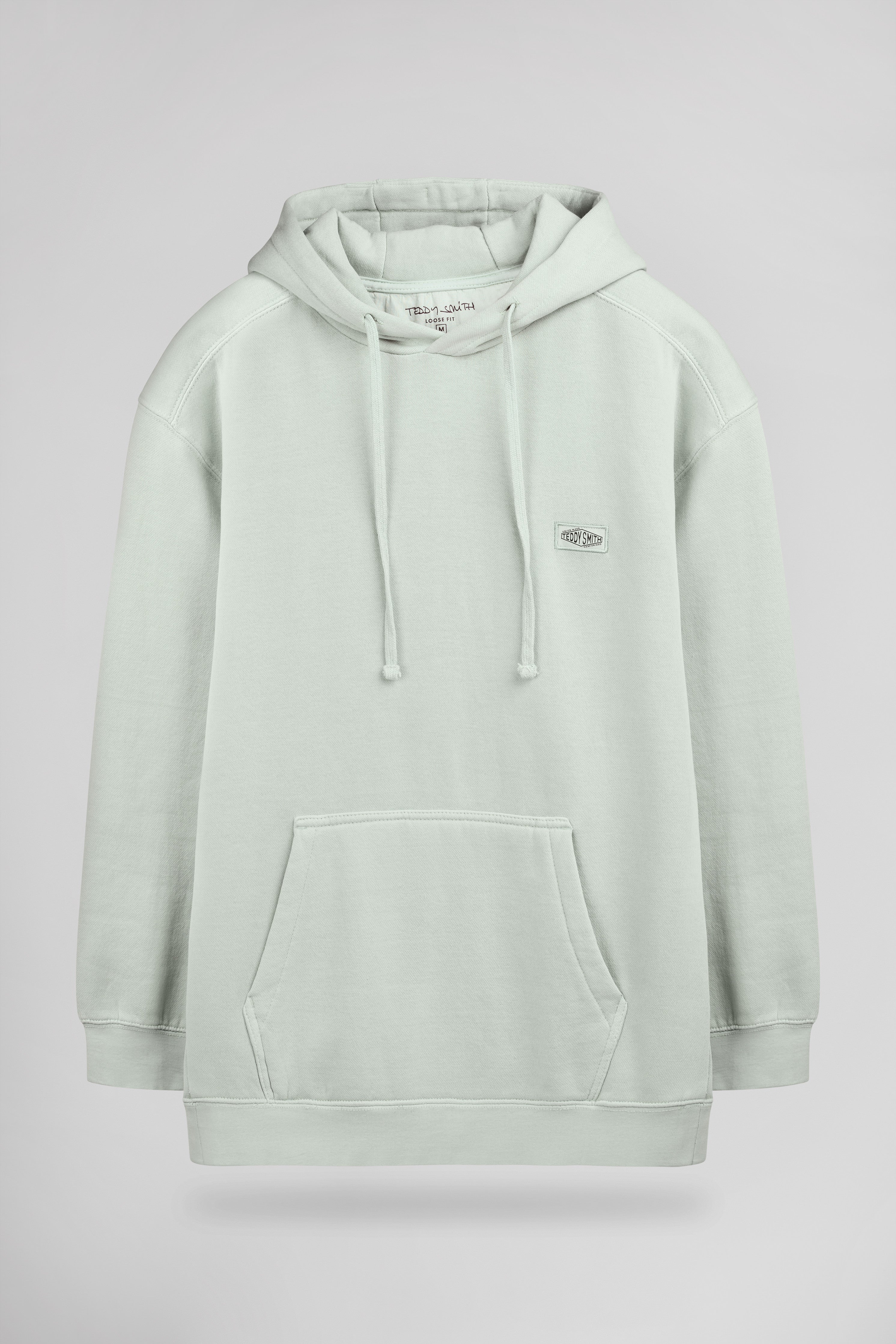 Teddy Smith S-Nateo Hoody sweat capuche vert sauge homme ample