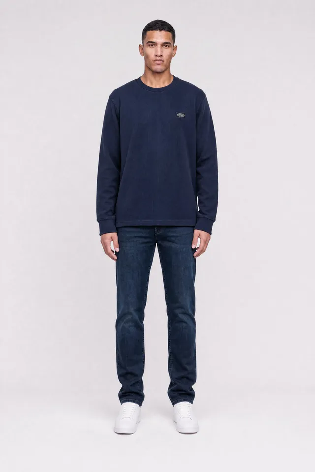 Teddy Smith T-Waffle ML t-shirt manches longues navy homme