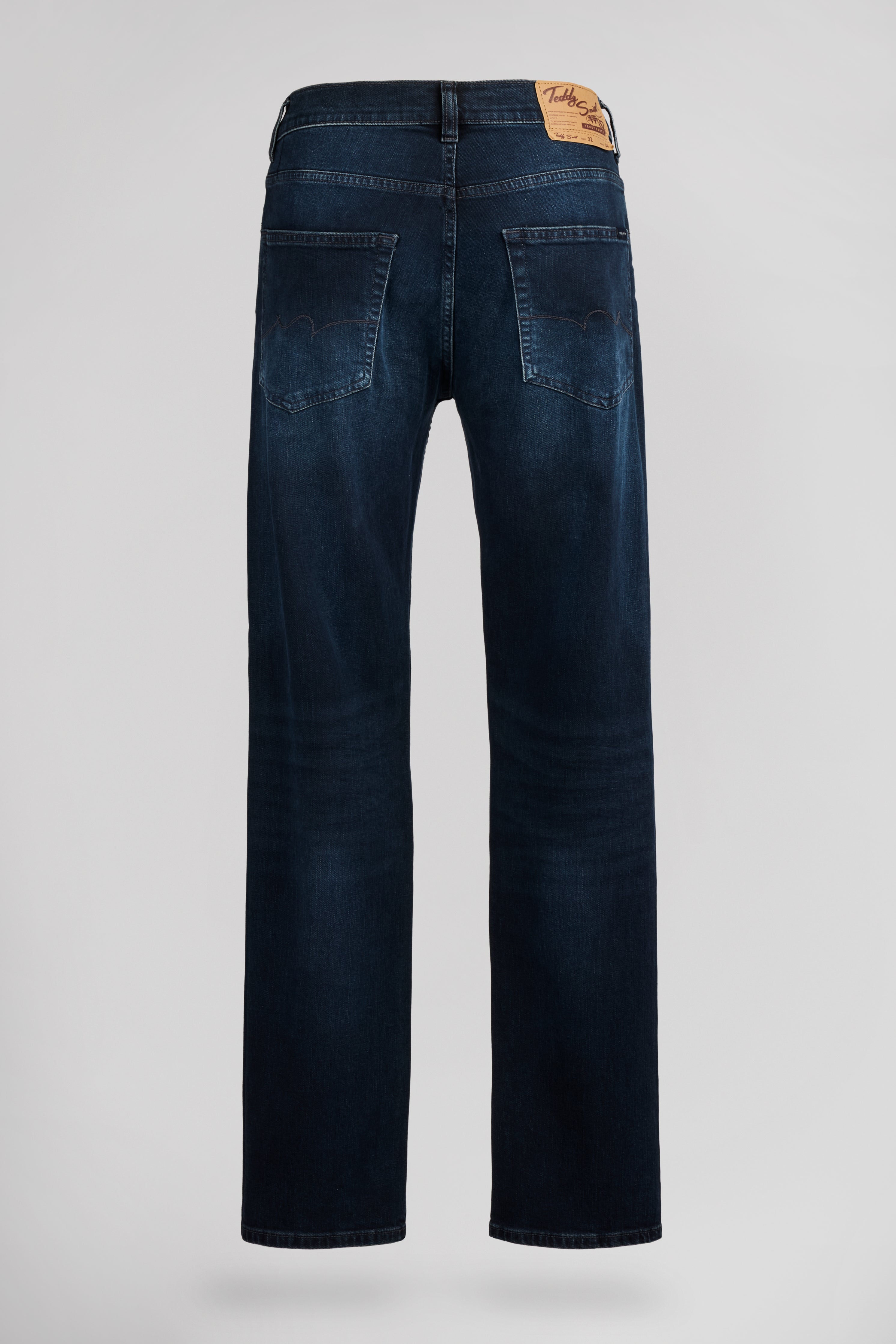 Teddy Smith Reg L34 Deep Blue jean droit délavé