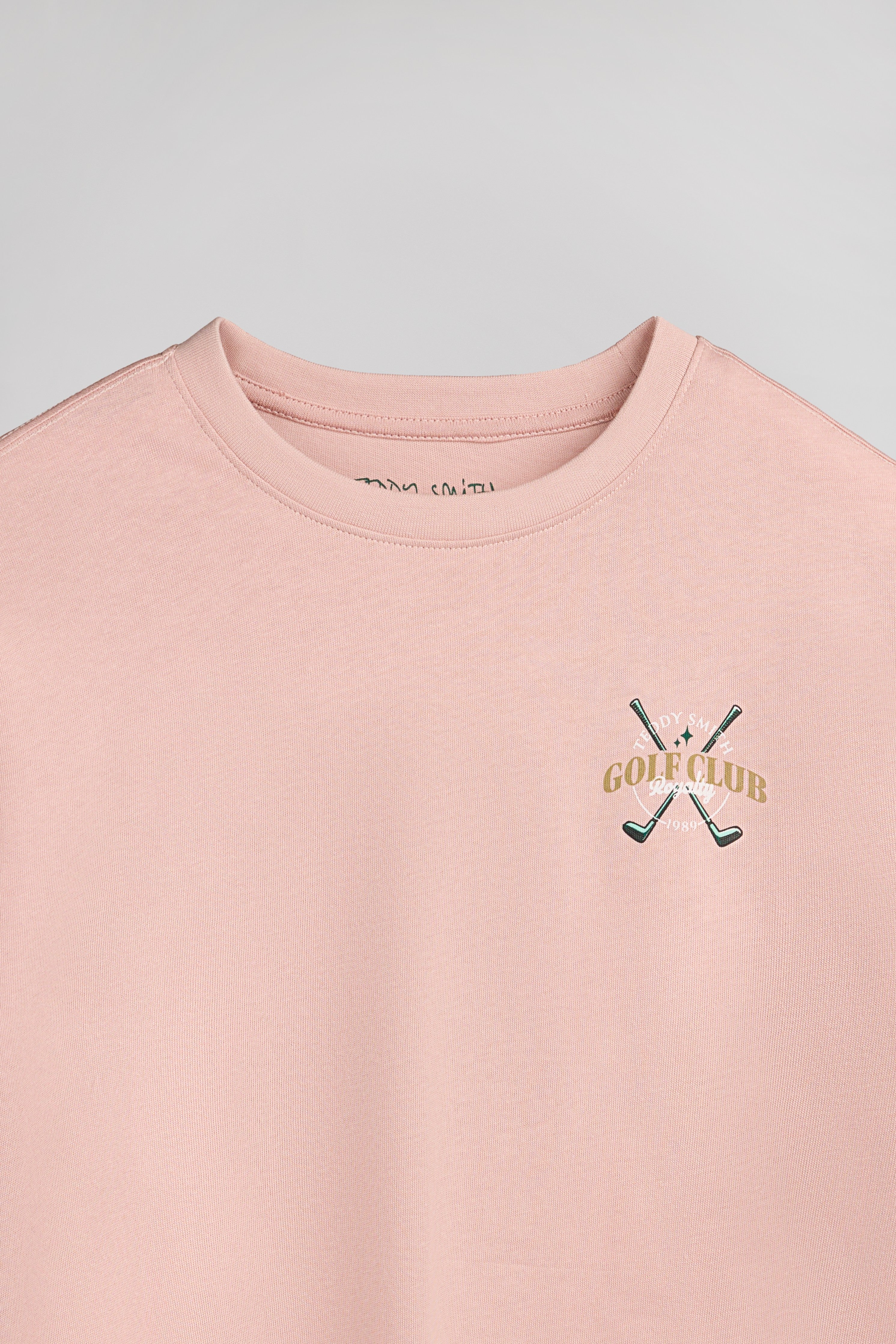 Teddy Smith T-Damien MC JR t-shirt rose pastel garçon
