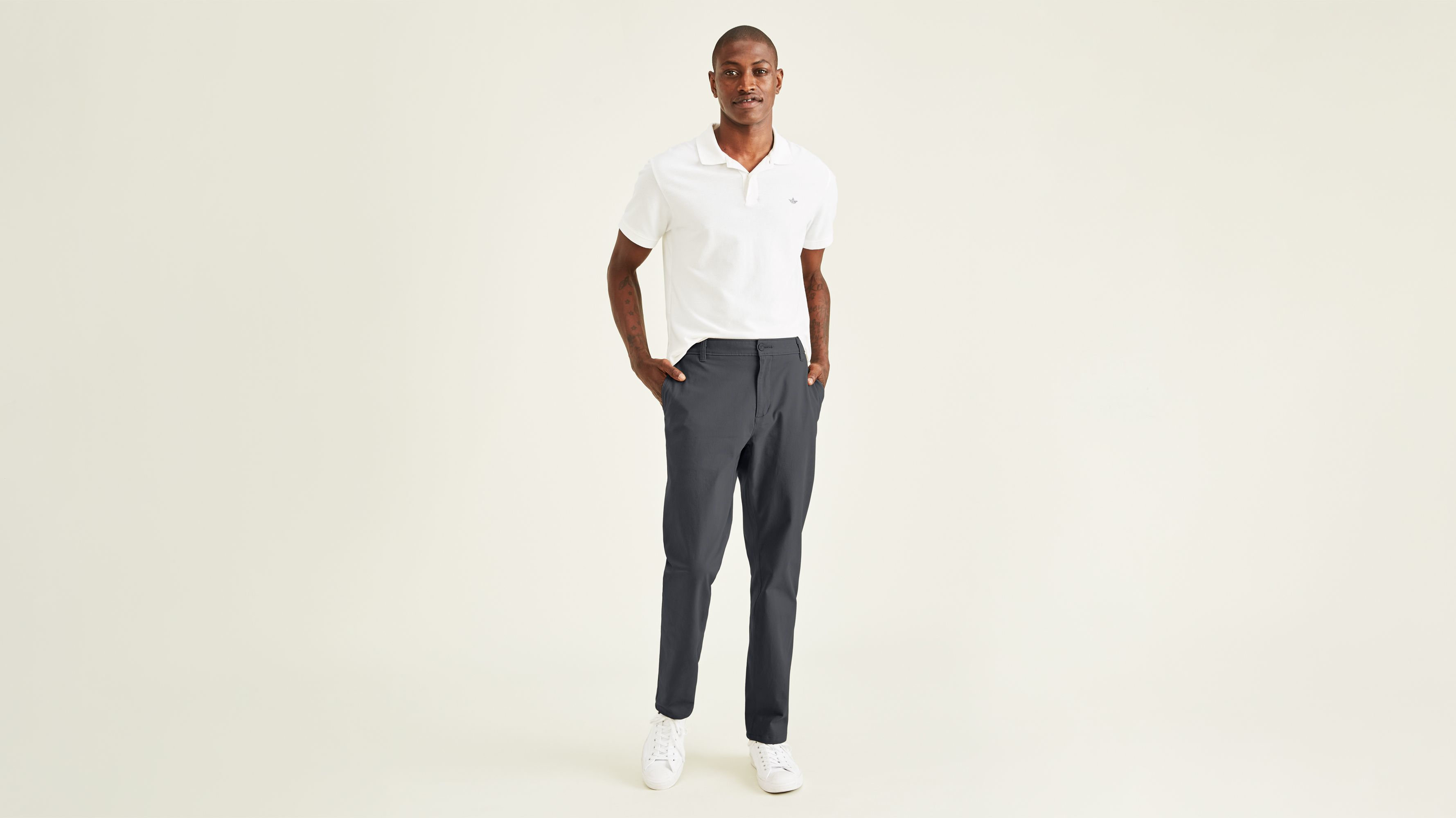 Dockers Ultimate chino homme droit gris acier stretch