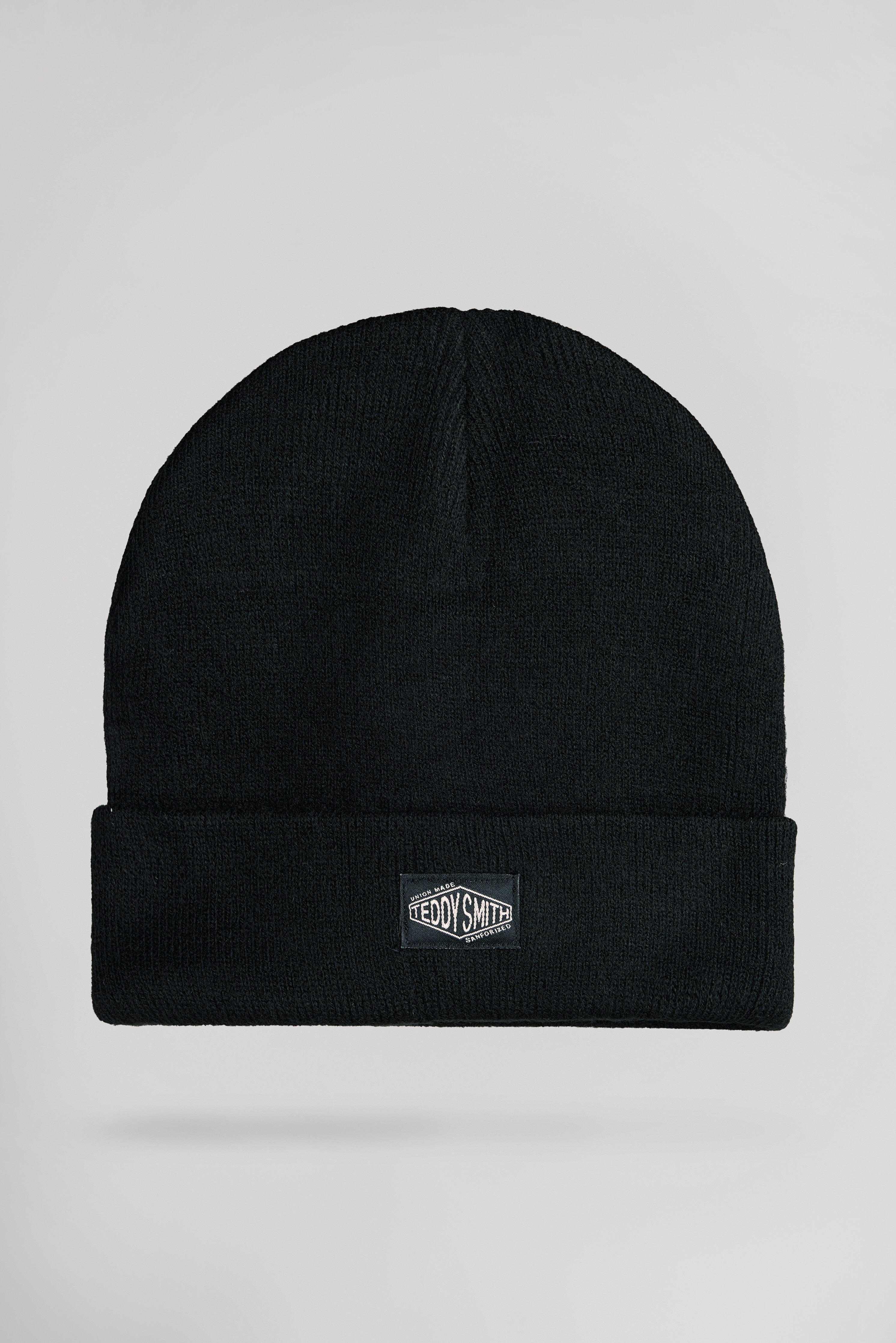 Teddy Smith B-Neo bonnet noir côtelé taille unique