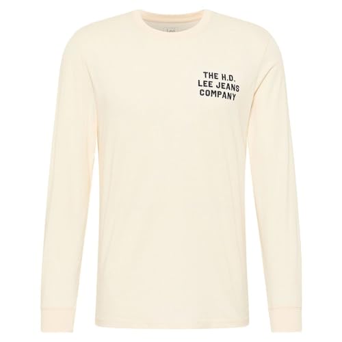 Lee Relaxed LS Tee T-shirt Homme M écru manche longue