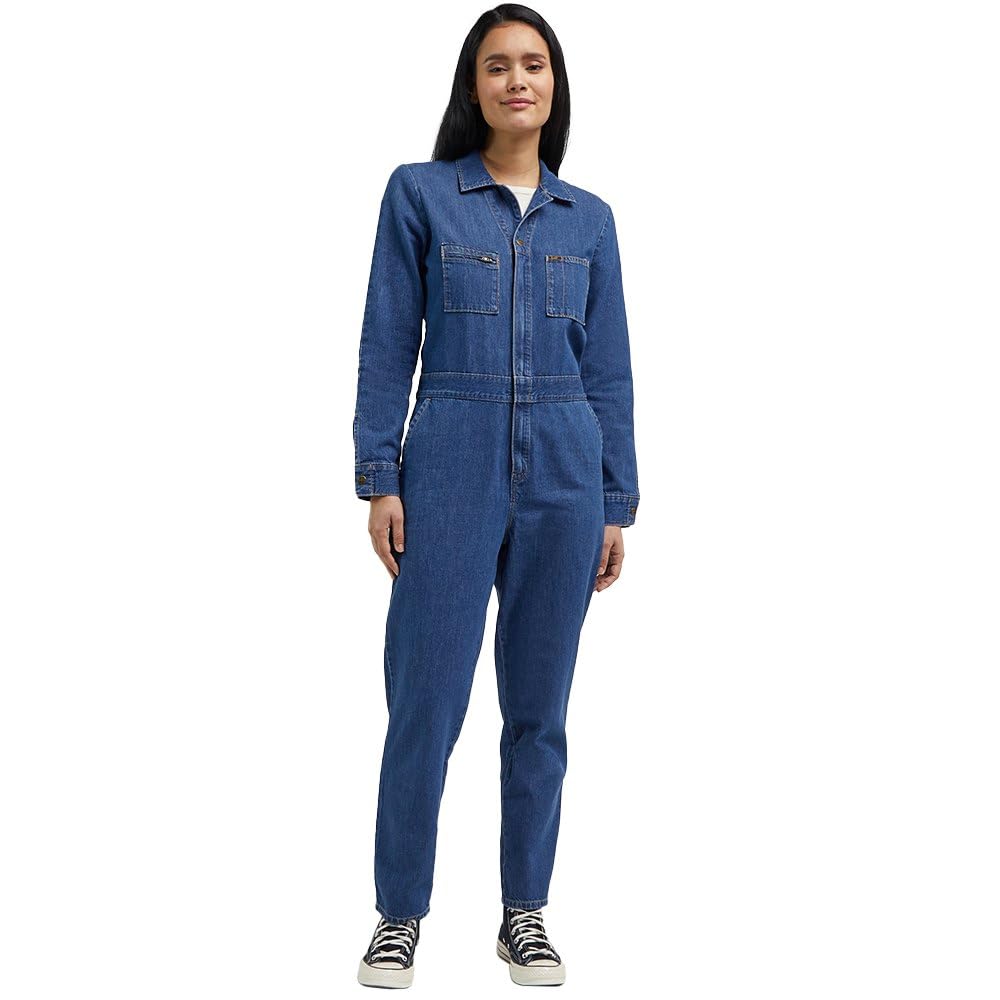 Lee Unionall combinaison femme denim léger bleu clair
