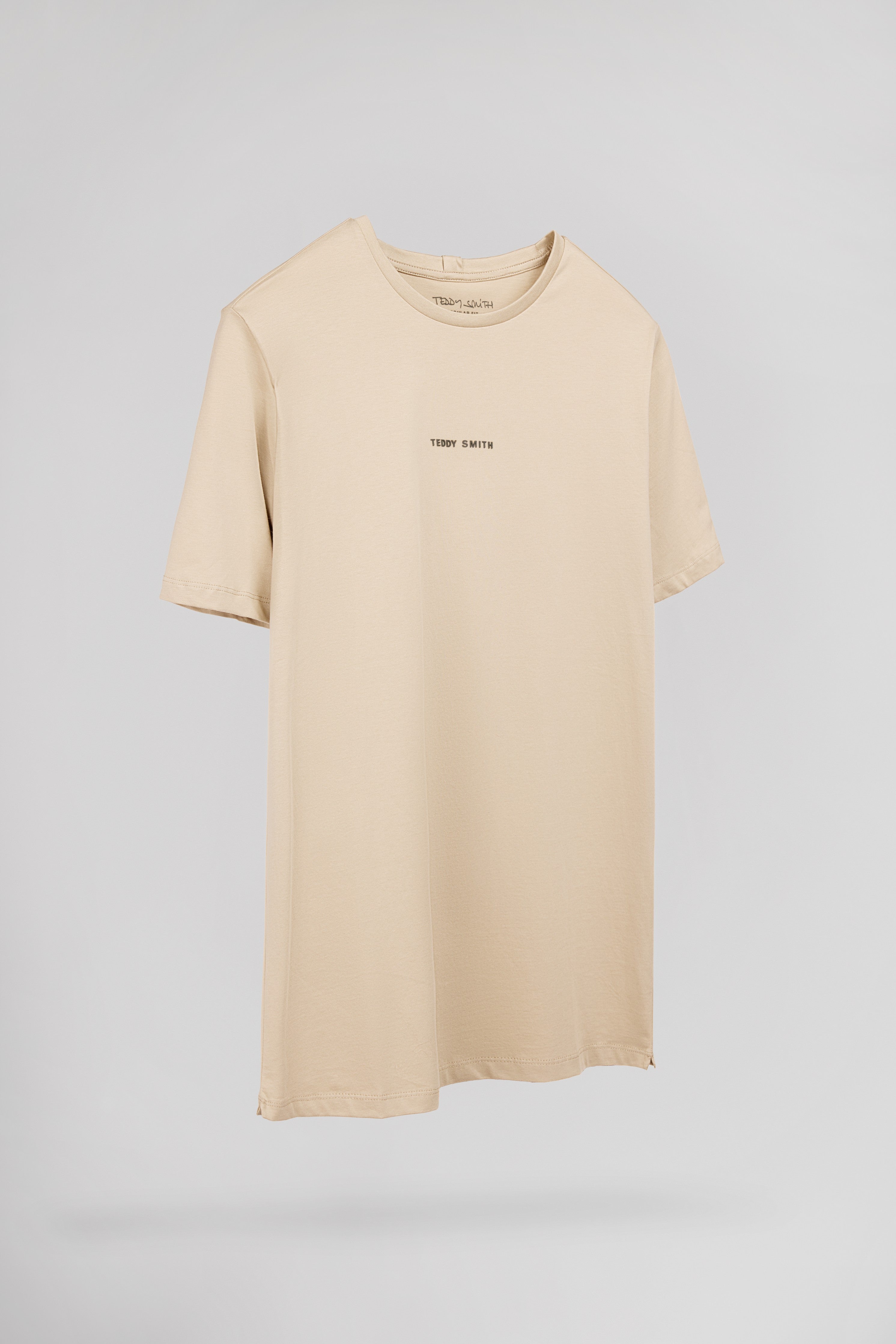Teddy Smith T-Soy 2 MC t-shirt Soft Grège uni coton