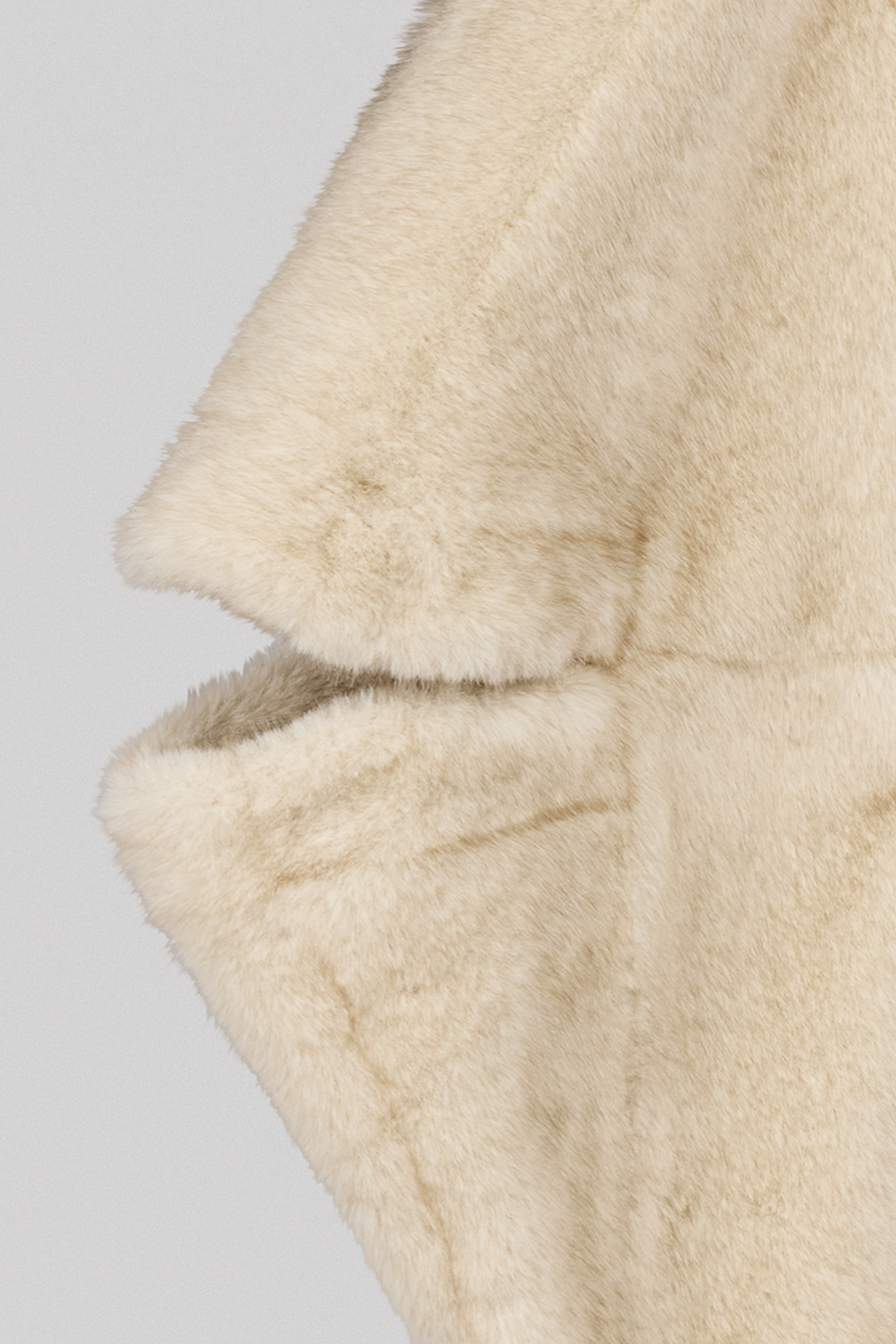 Teddy Smith B-Anouk blouson fausse fourrure beige capuche