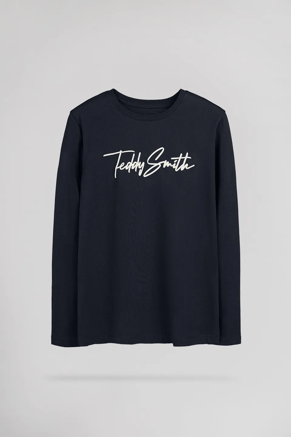 Teddy Smith Evan ML Jr t-shirt garçon bleu marine coton