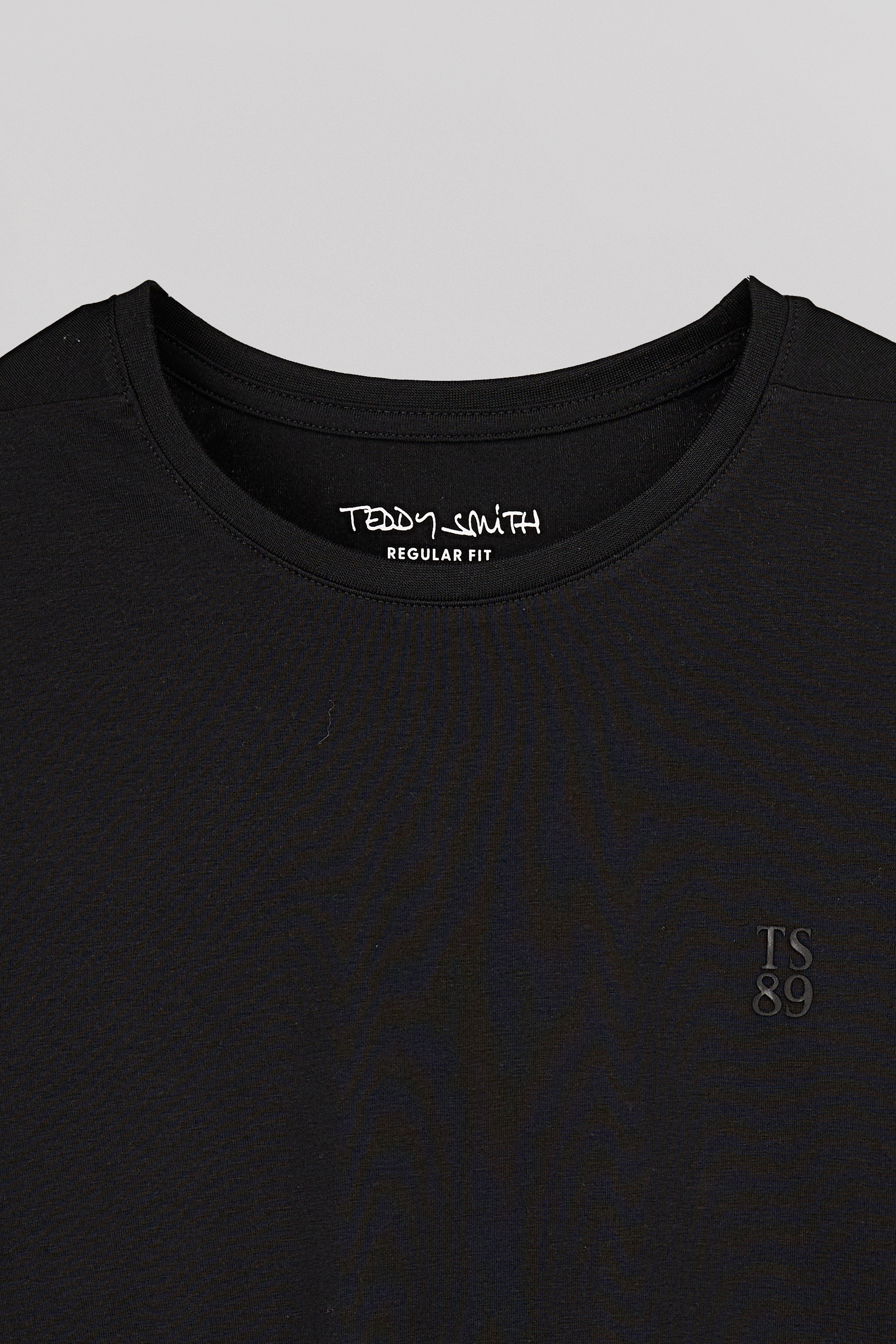 Teddy Smith T-Telo MC t-shirt noir regular coton stretch