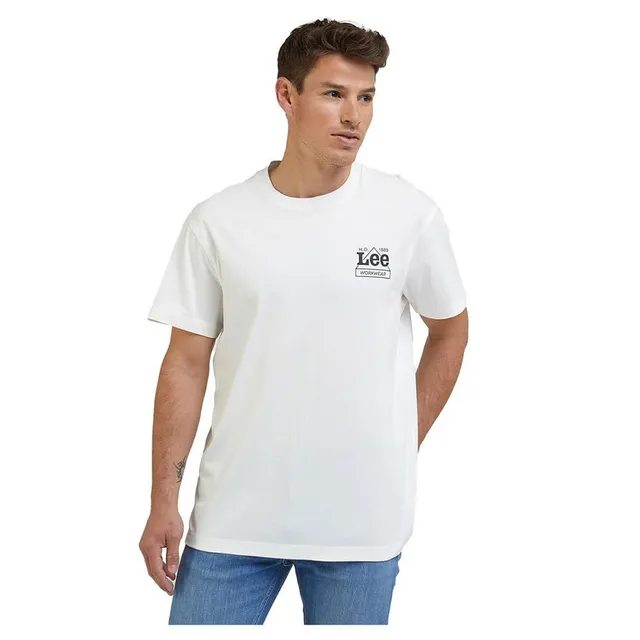 Lee WW Tee t-shirt homme XL écru coton