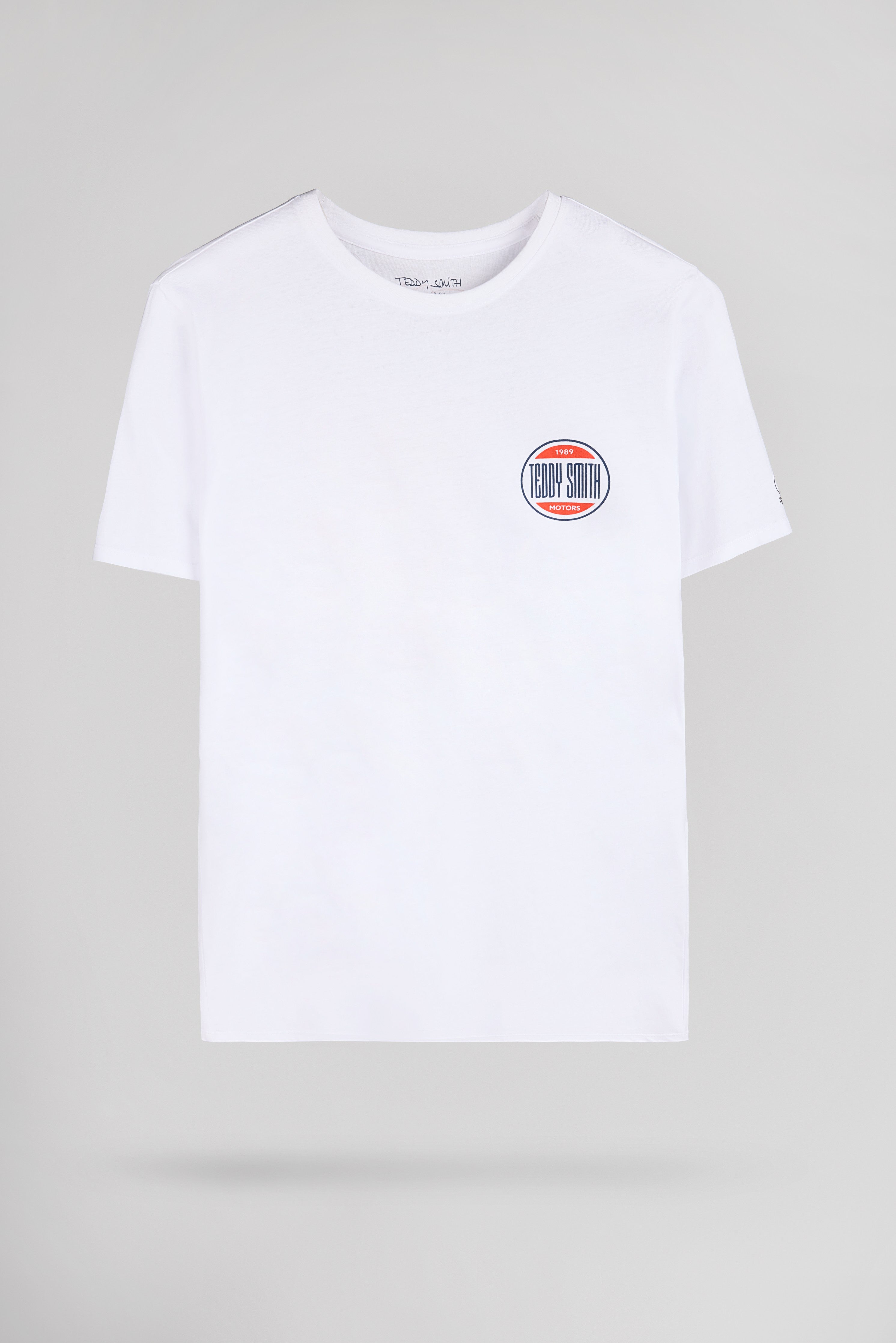 Teddy Smith T-Cars 1 MC t-shirt homme blanc racing