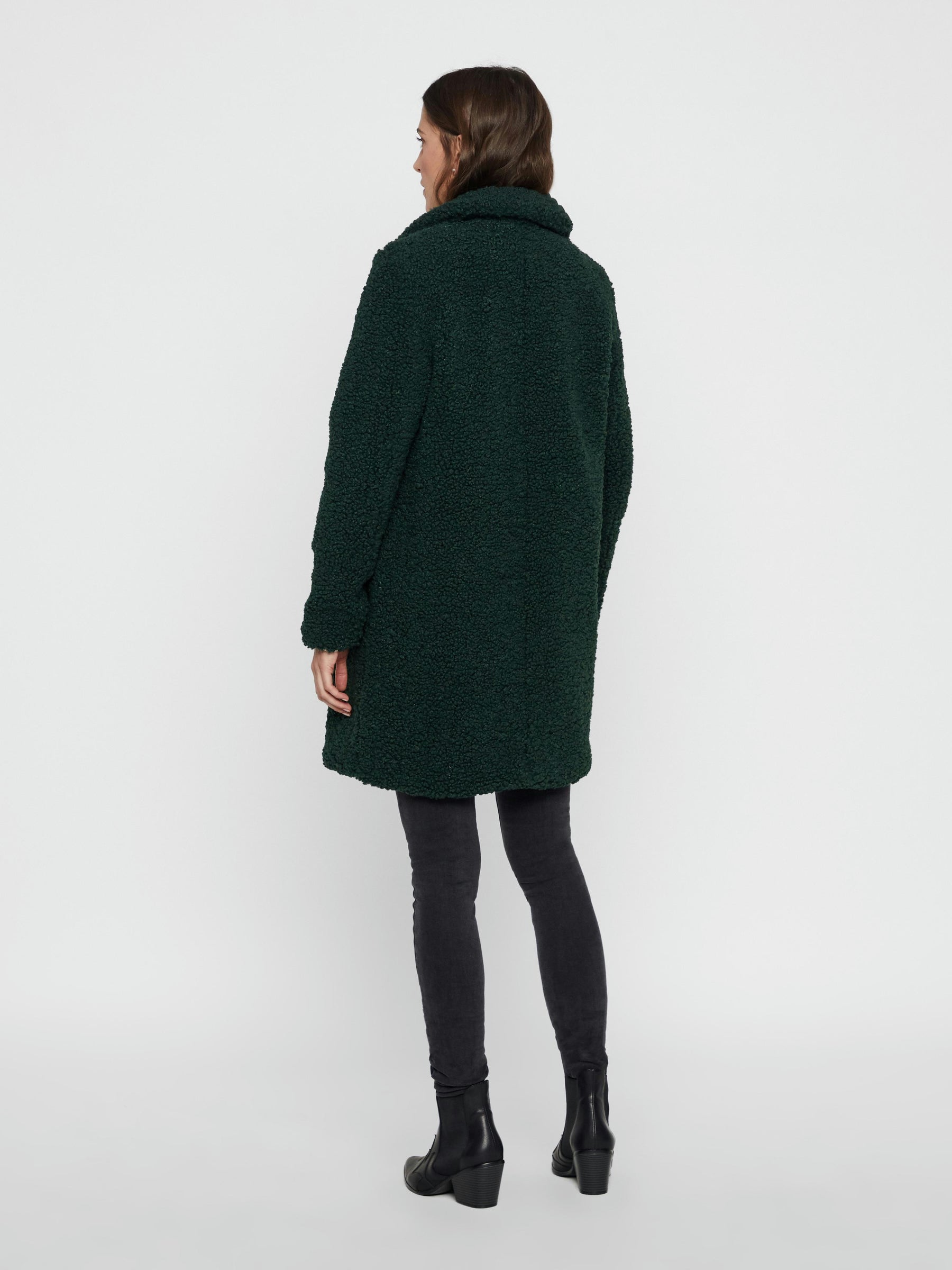 Noisy May manteau teddy fausse fourrure boutonné