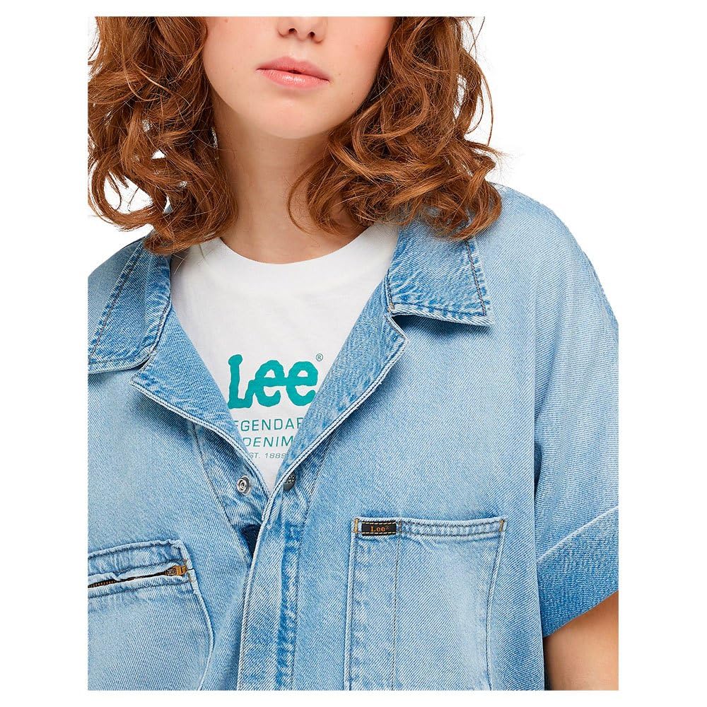 Lee Unionall combi-short femme denim clair XS