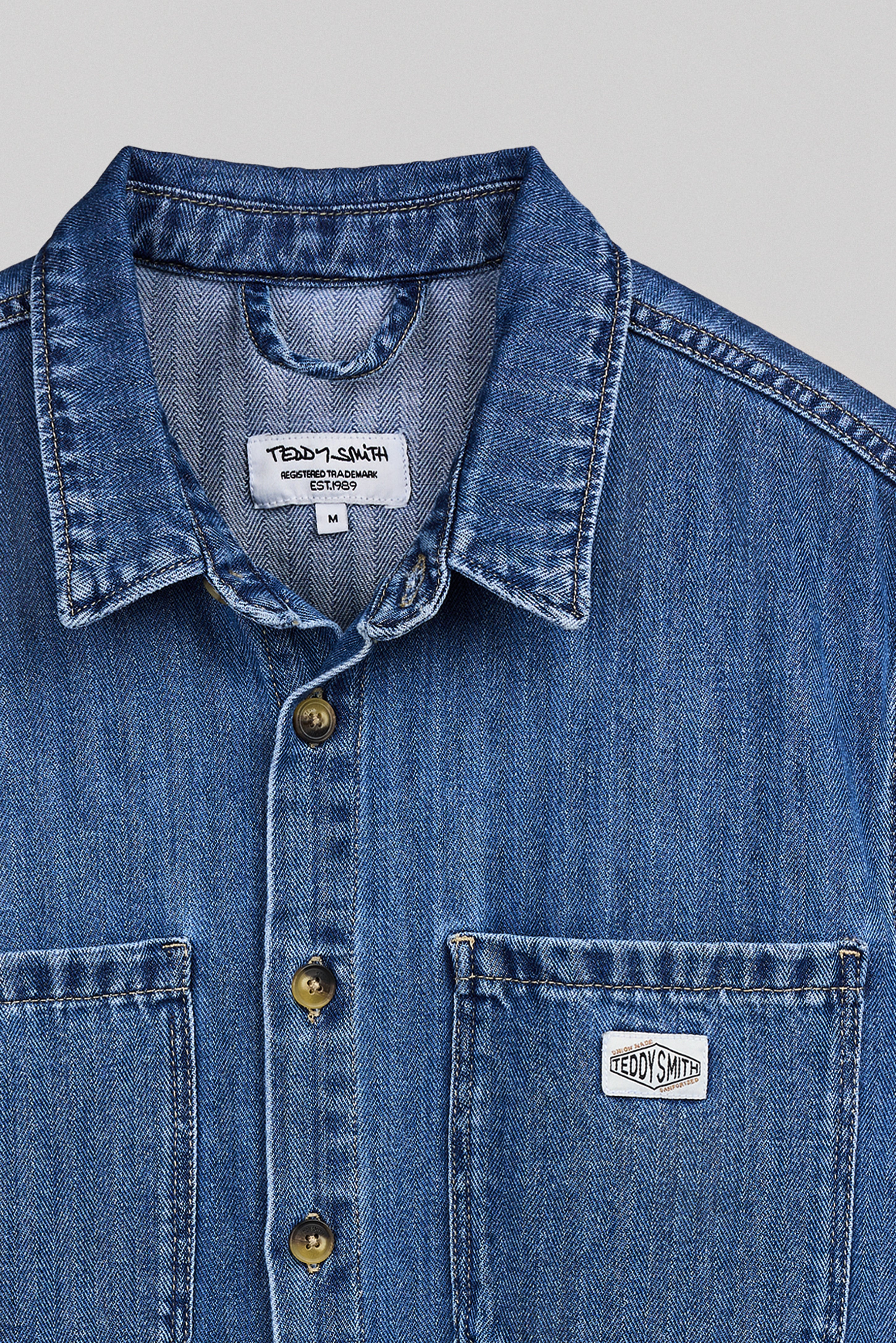 Teddy Smith C-Anton chemise homme denim indigo coton