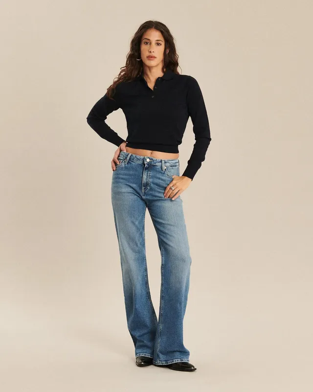 Labdip Nikky Retro Blue GB 30 jean flare stretch