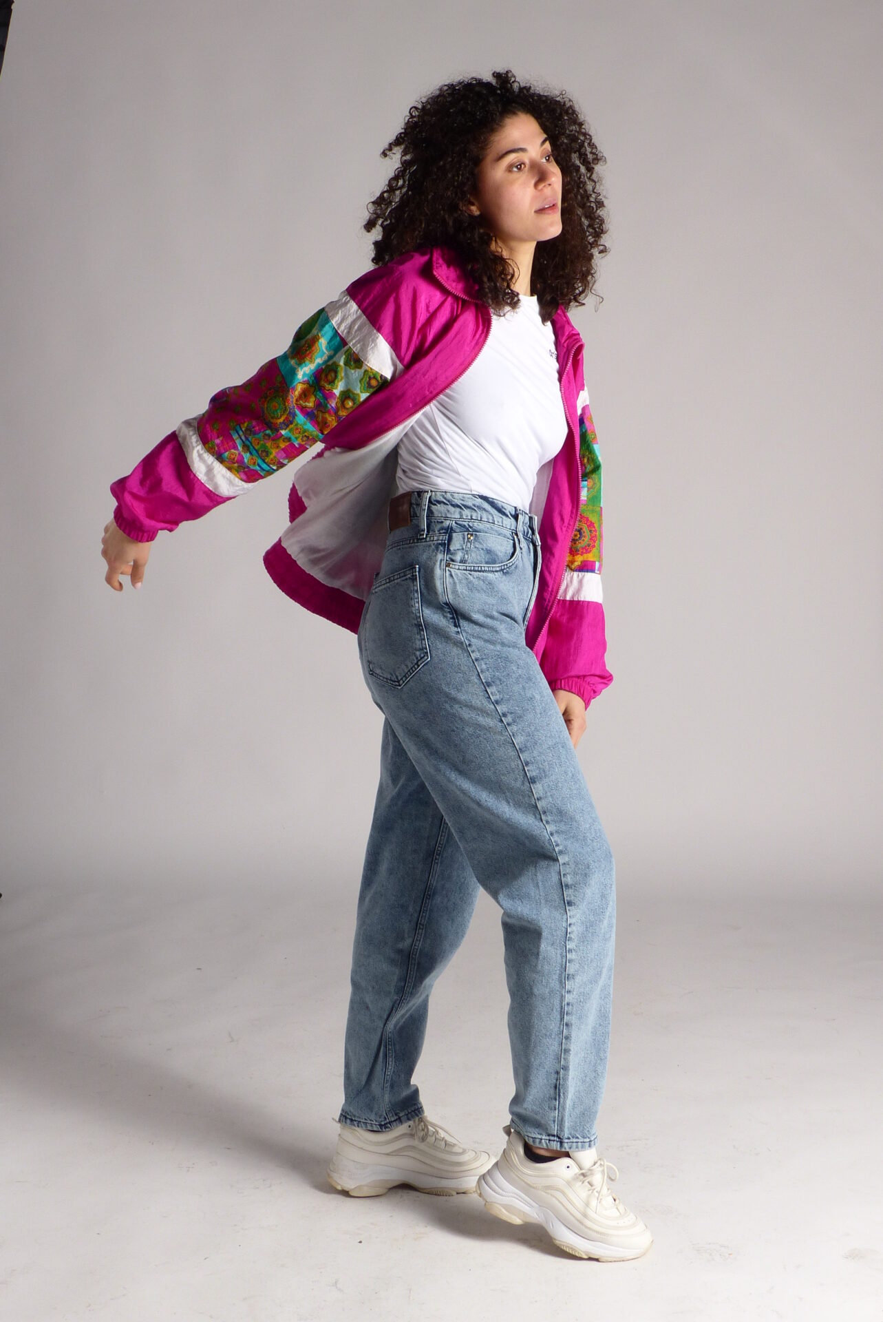 AA Spontané Rétro Mom 80's jean bleu taille haute