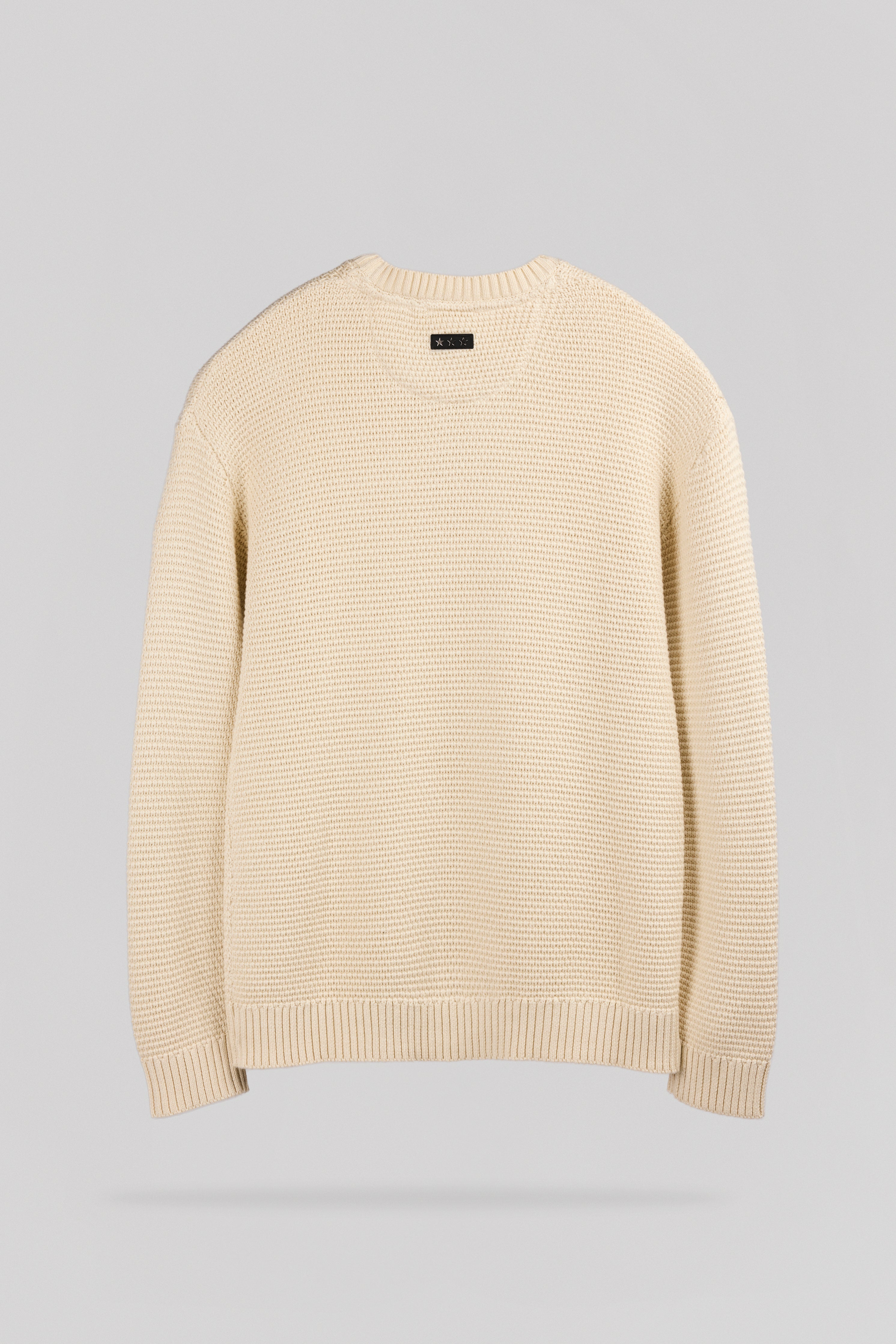 Teddy Smith P-Howard pull col rond beige lin coton