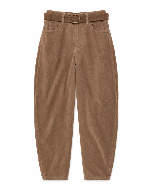 Maison Onado Erine pantalon velours camel ballon