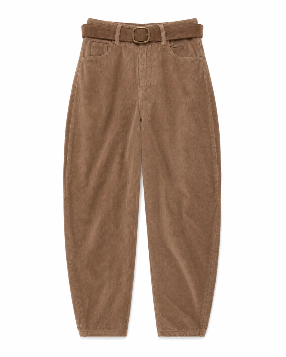 Maison Onado Erine pantalon velours camel ballon