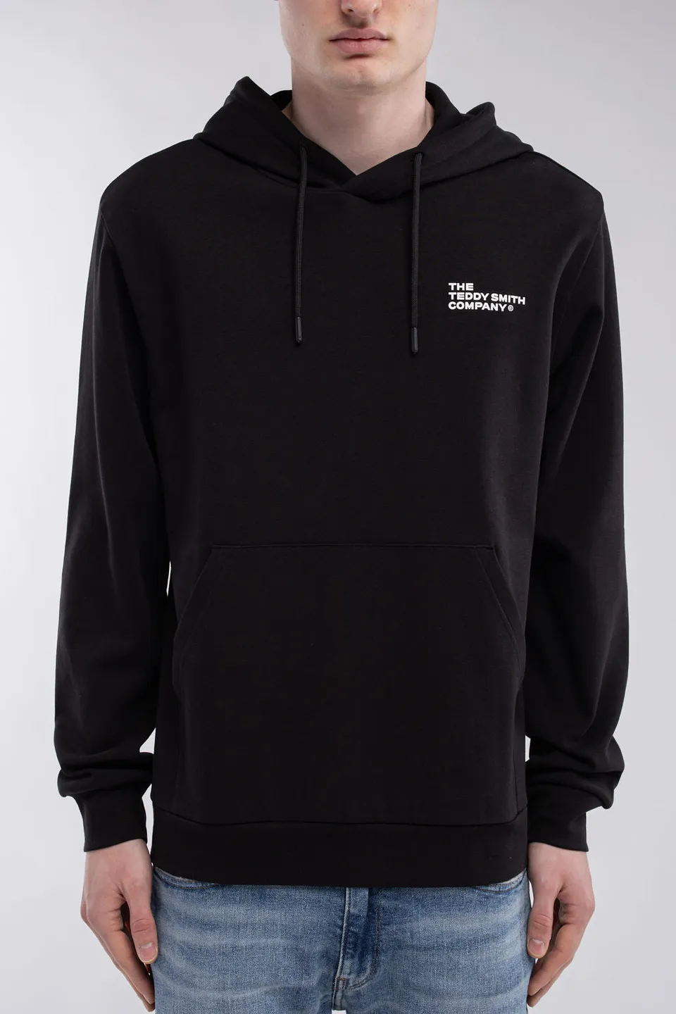 Teddy Smith S-Company Hoody sweat capuche noir interlock