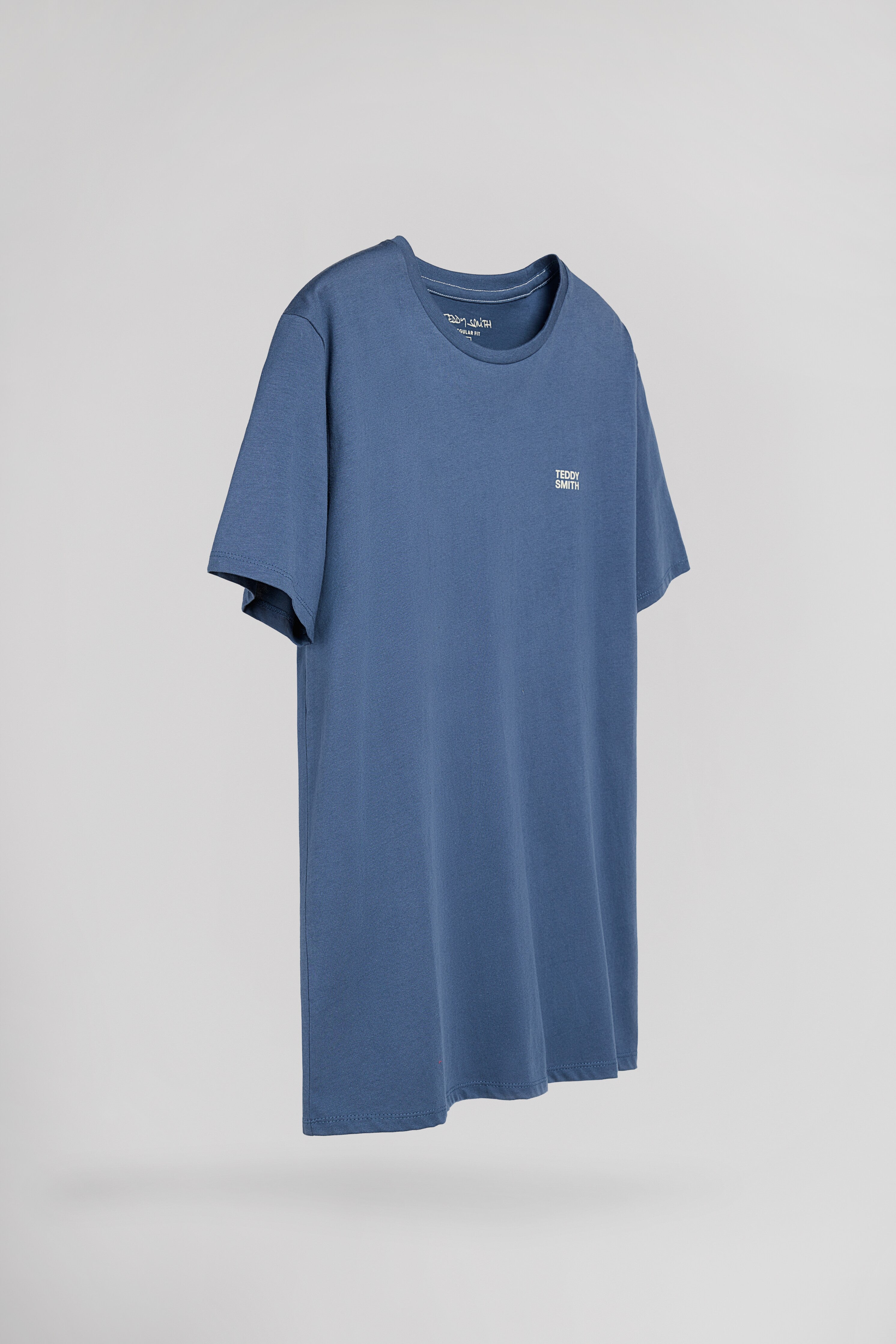 Teddy Smith The Tee 1 MC t-shirt col rond Faded Indigo