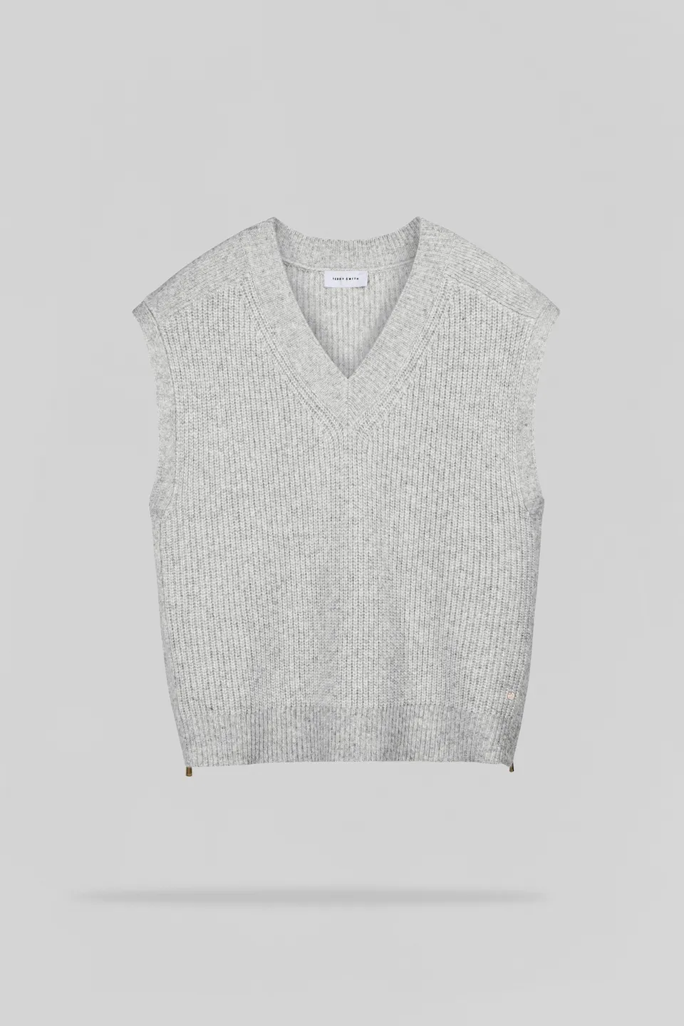 Teddy Smith P-Milo pull gris chiné femme sans manches