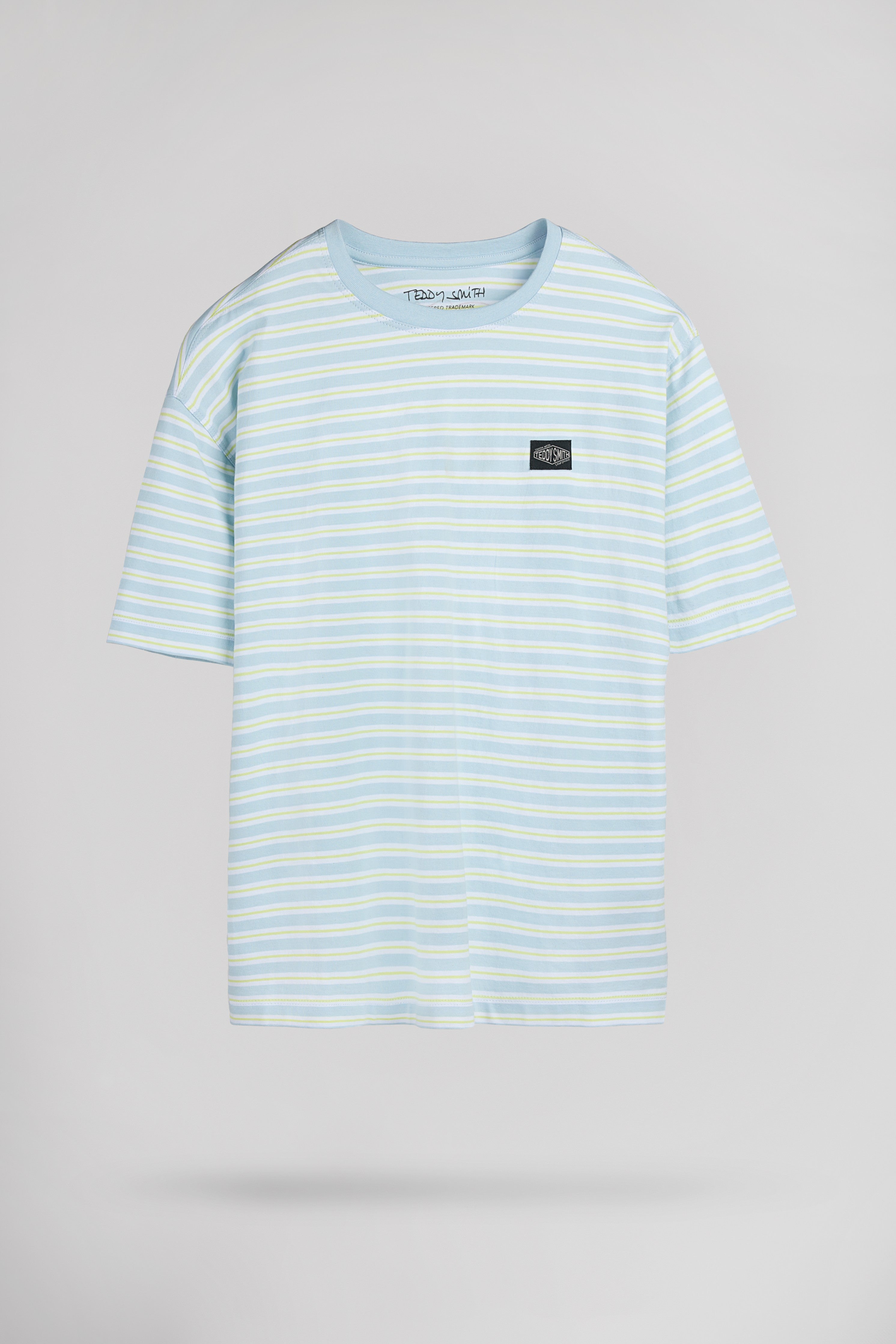 Teddy Smith T-Stry MC JR Pastel Blue t-shirt garçon rayures