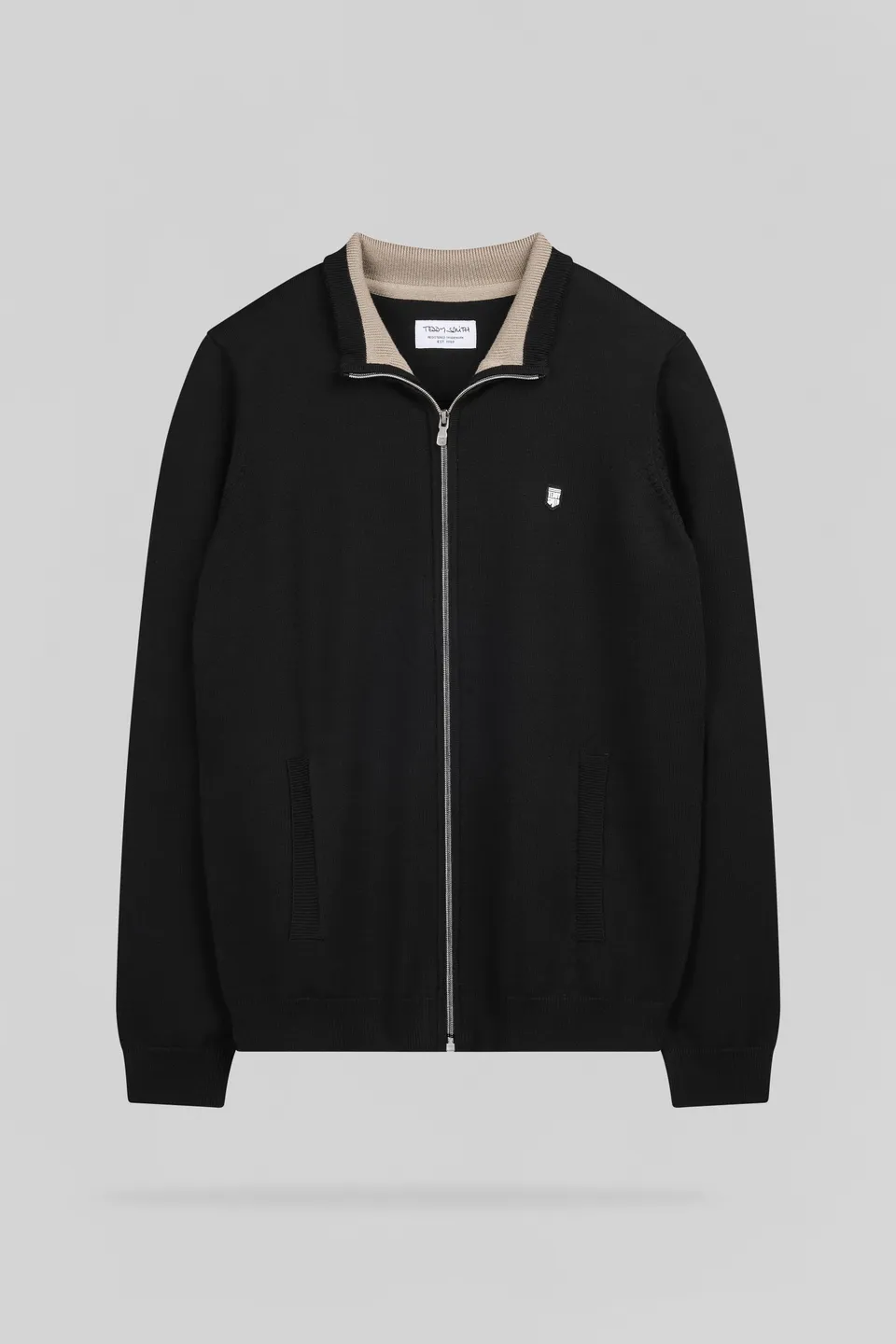 Teddy Smith G-Martyn gilet zippé noir col montant