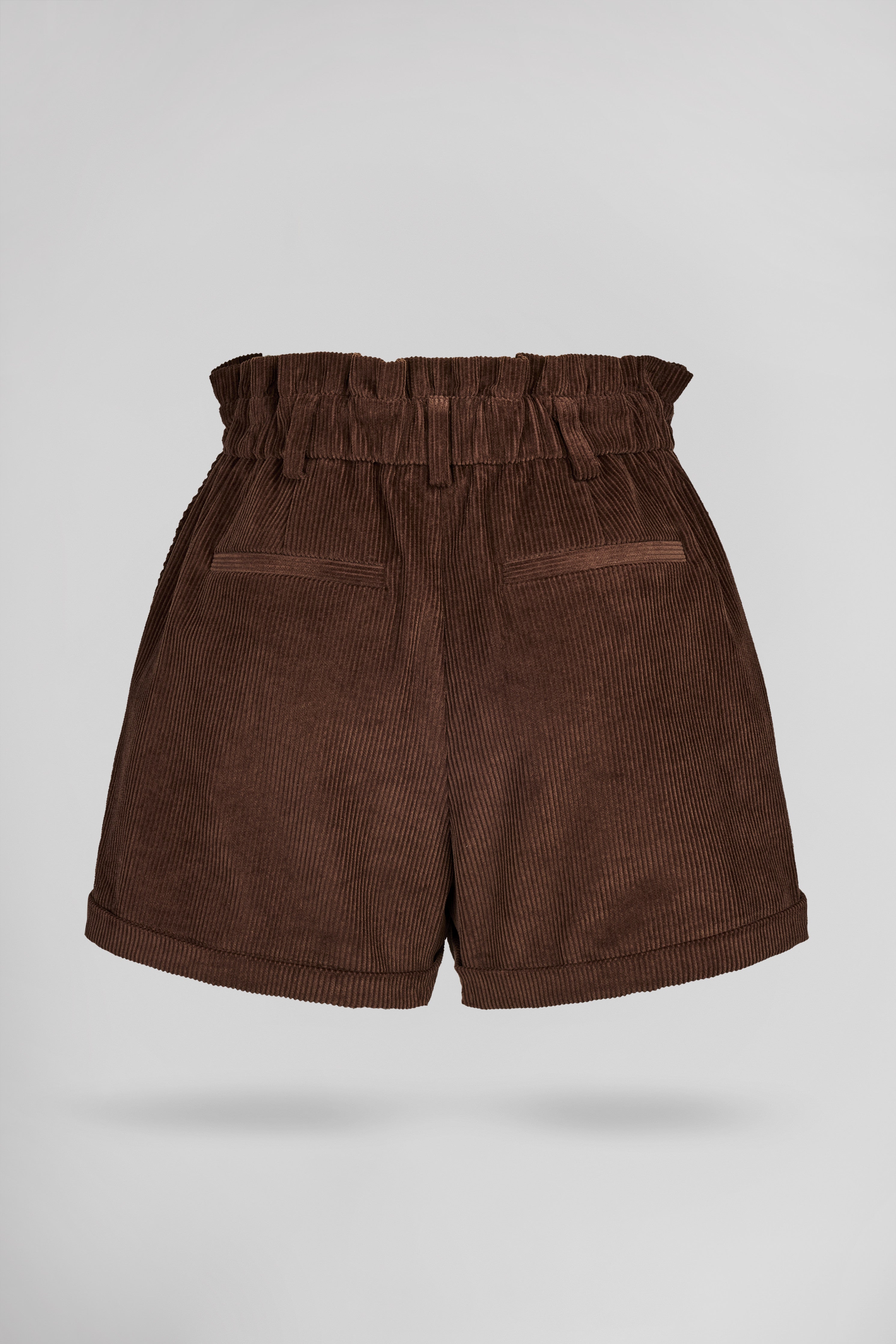 Teddy Smith S-Aloïs Chocolat short femme velours taille haute