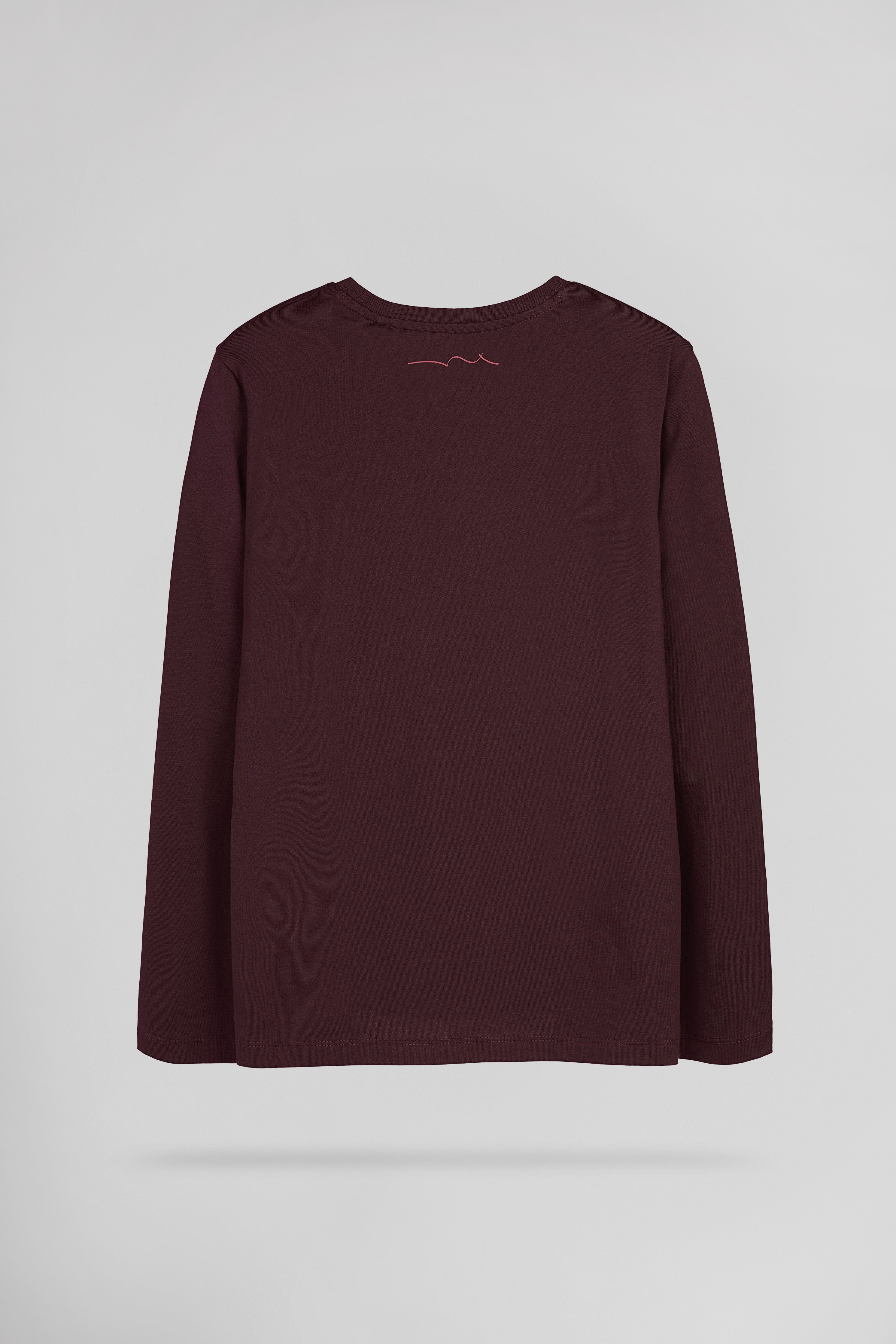 Teddy Smith T-Evan ML t-shirt bordeaux foncé garçon