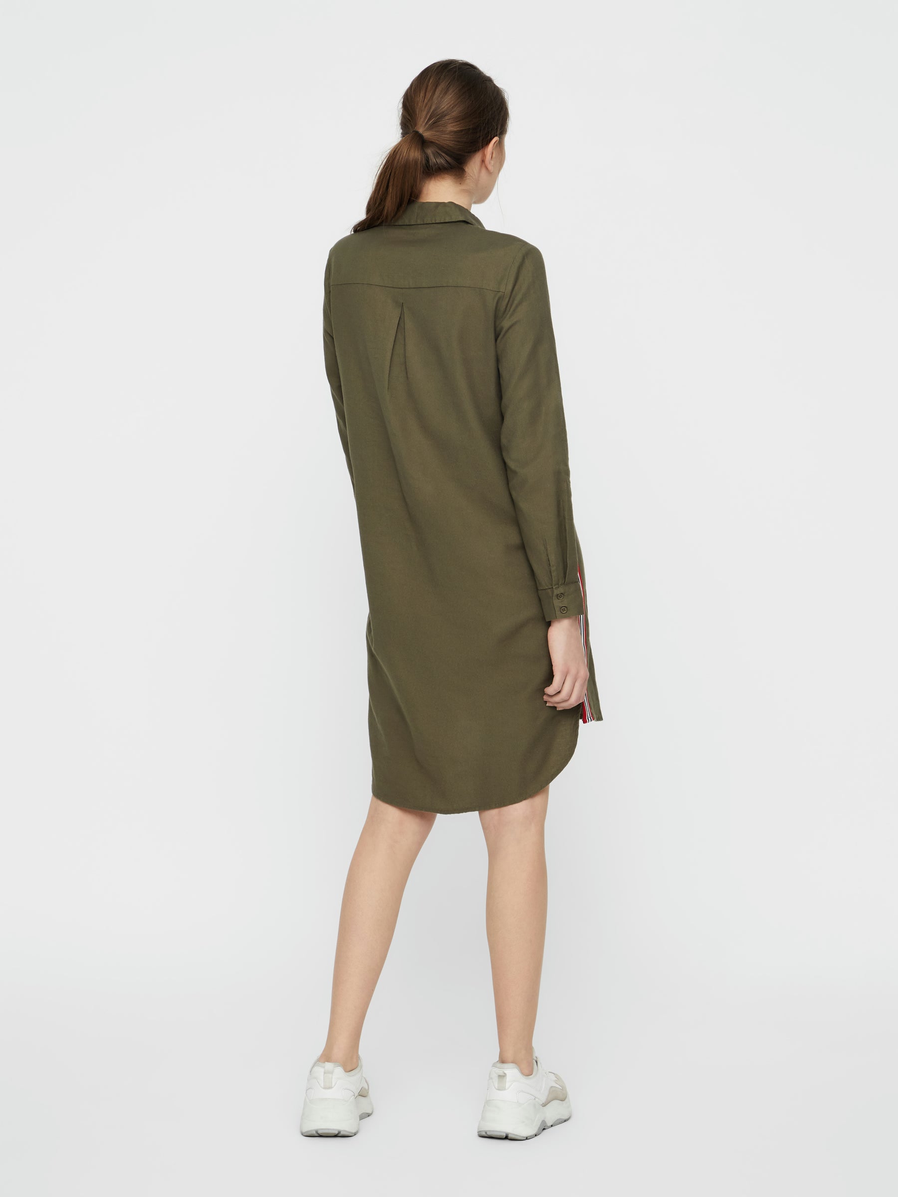 Noisy May Vestito robe chemise rayures manches longues