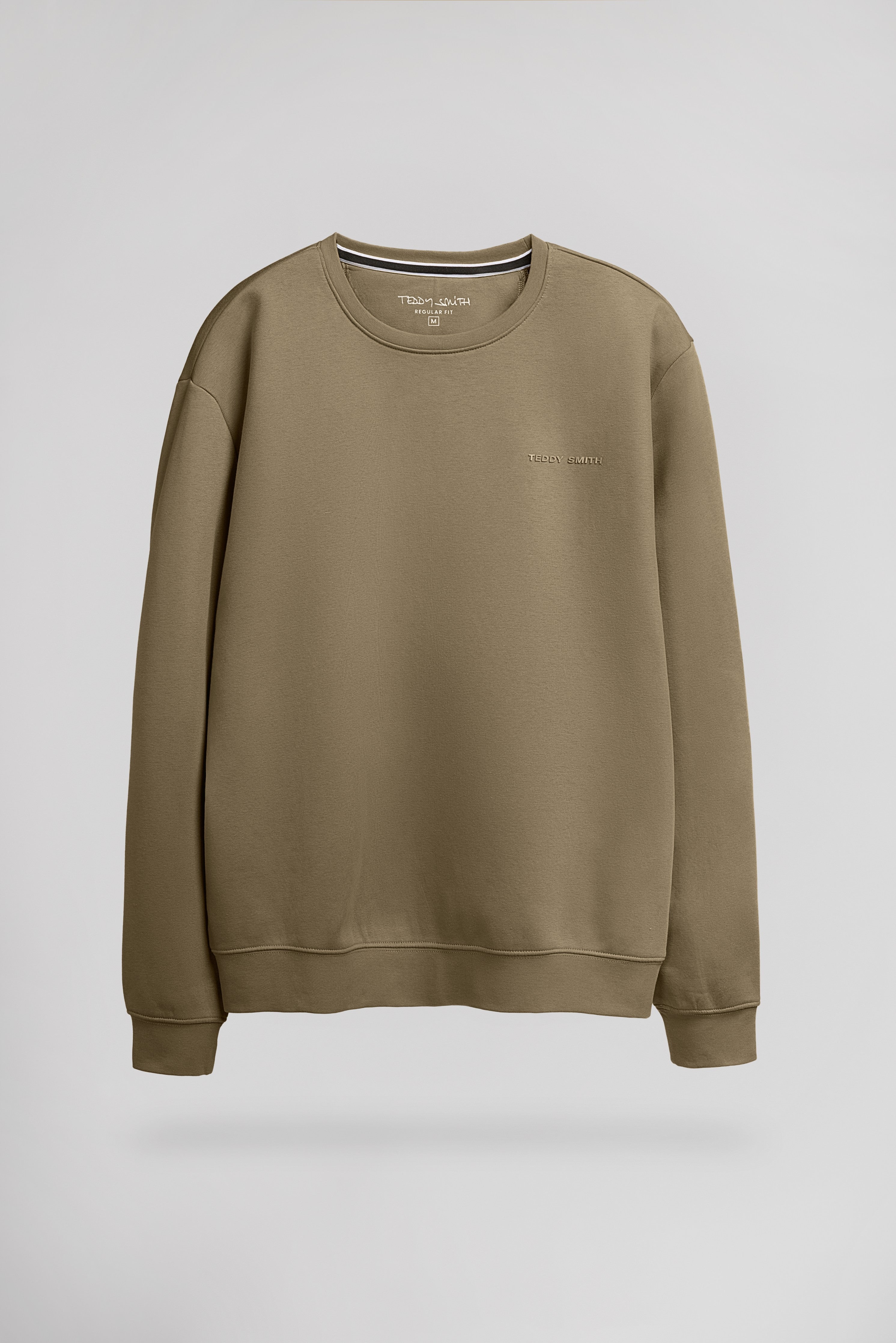 Teddy Smith S-Nark RC sweat Dusty Kaki col rond