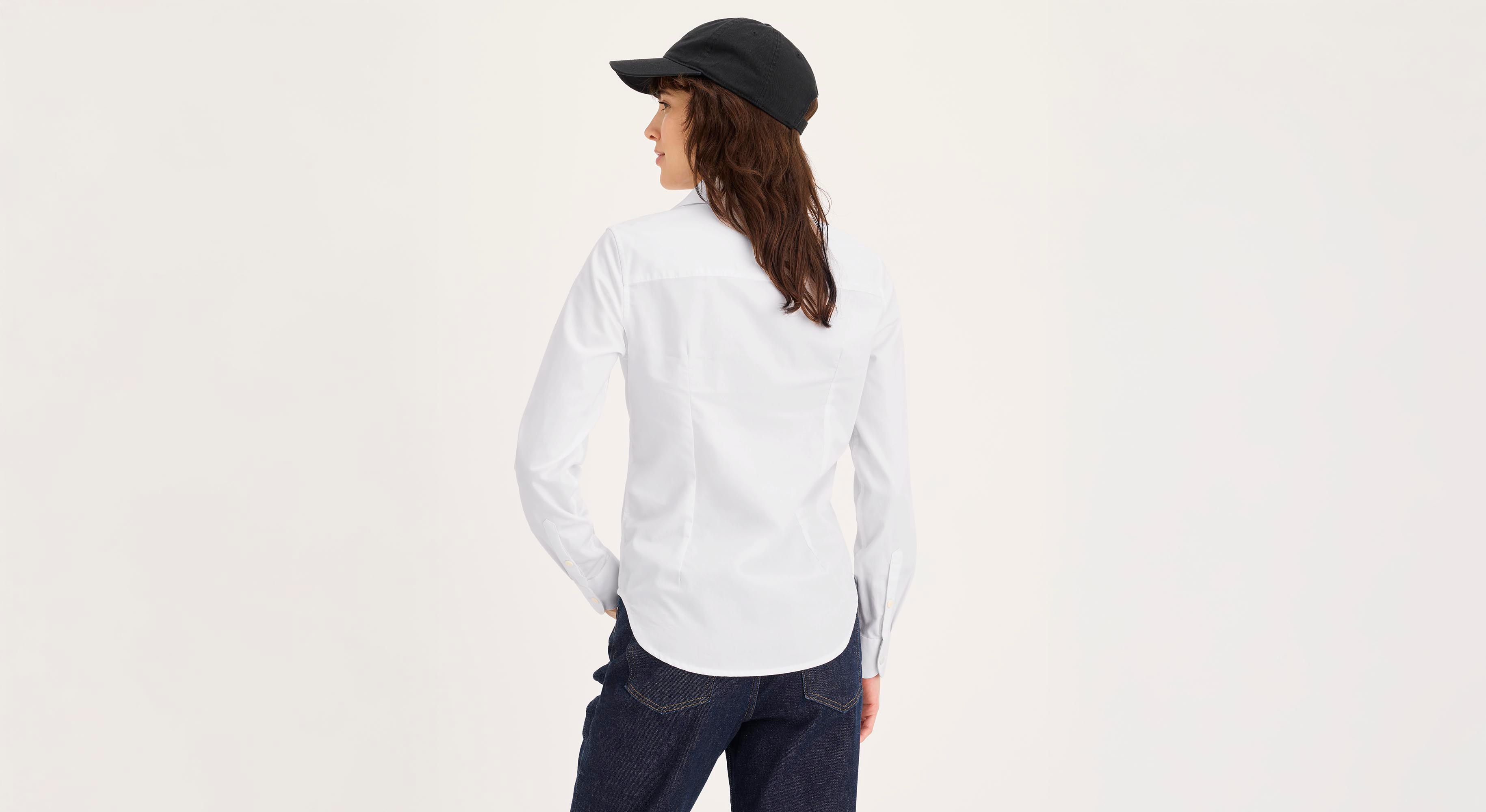 Dockers Signature chemise femme blanche slim coton anti-taches