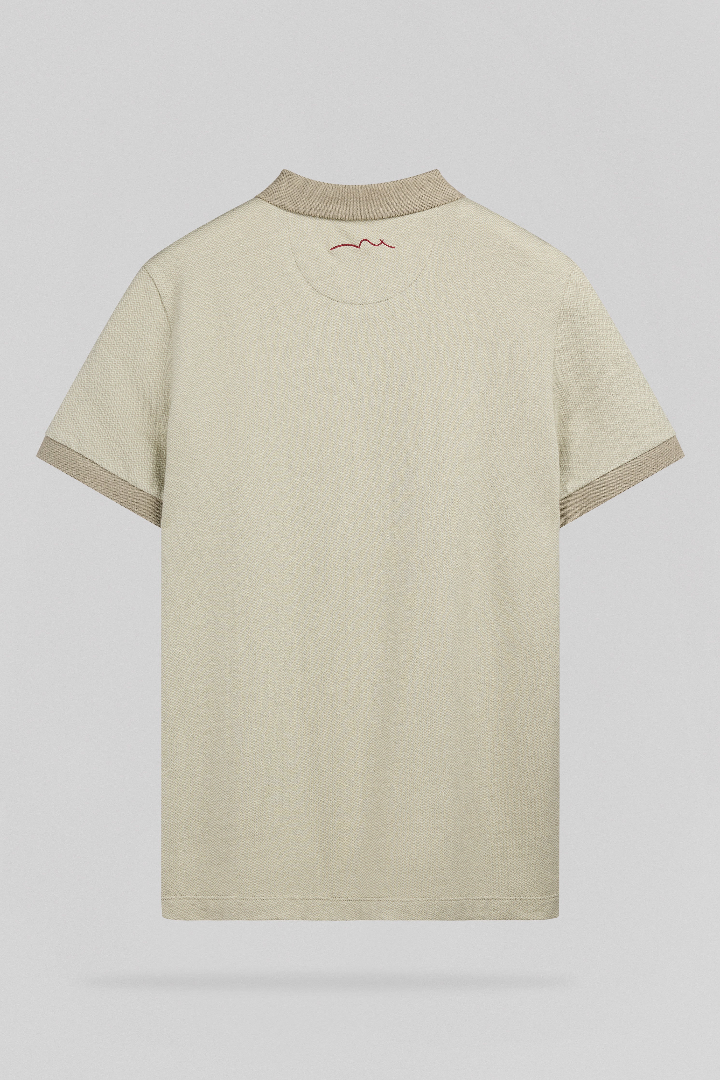 TEDDY SMITH P-Osey polo jacquard homme kaki